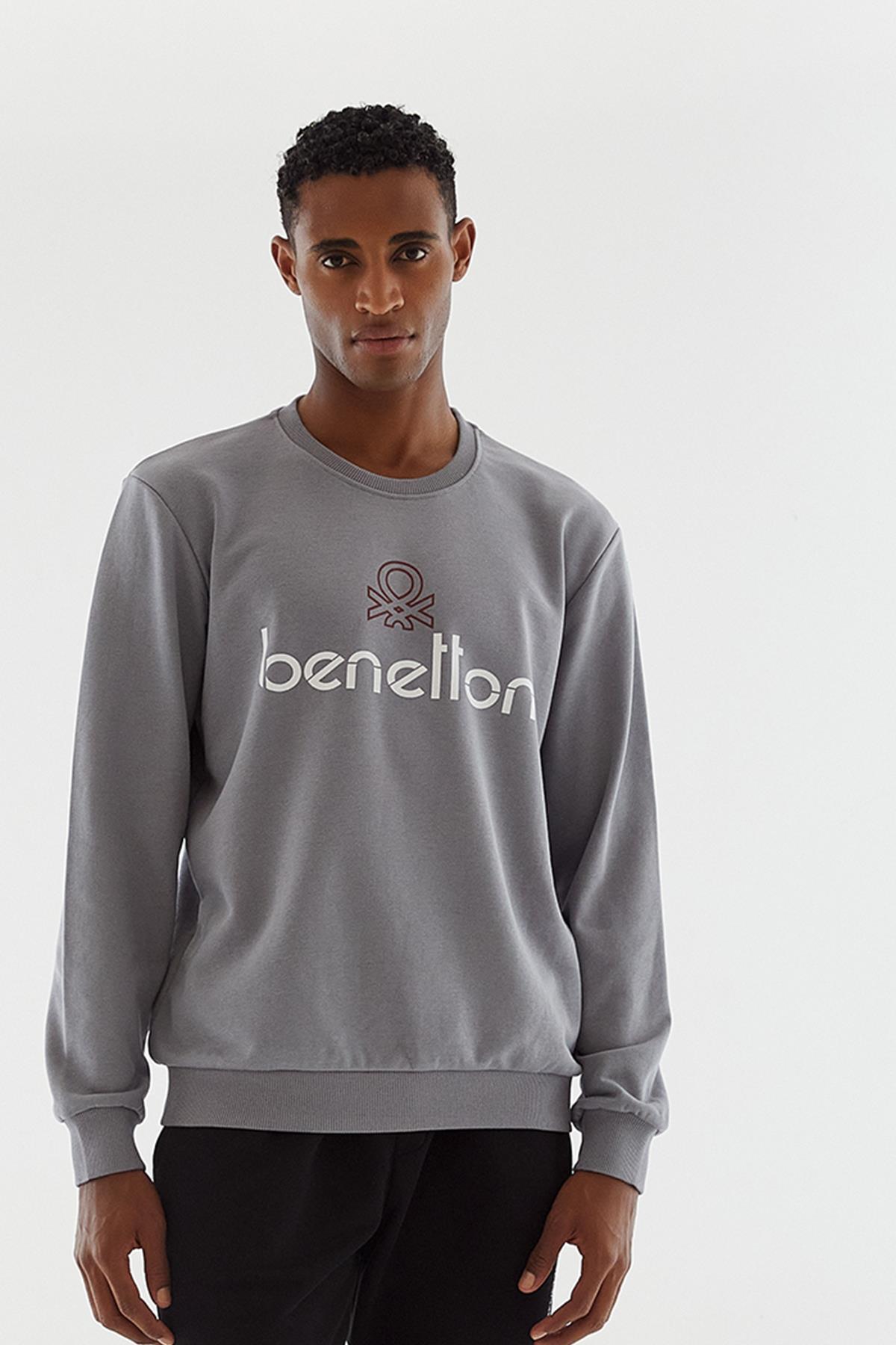 United Colors of Benetton Erkek Sweatshirt BNT-M20655 görsel 2