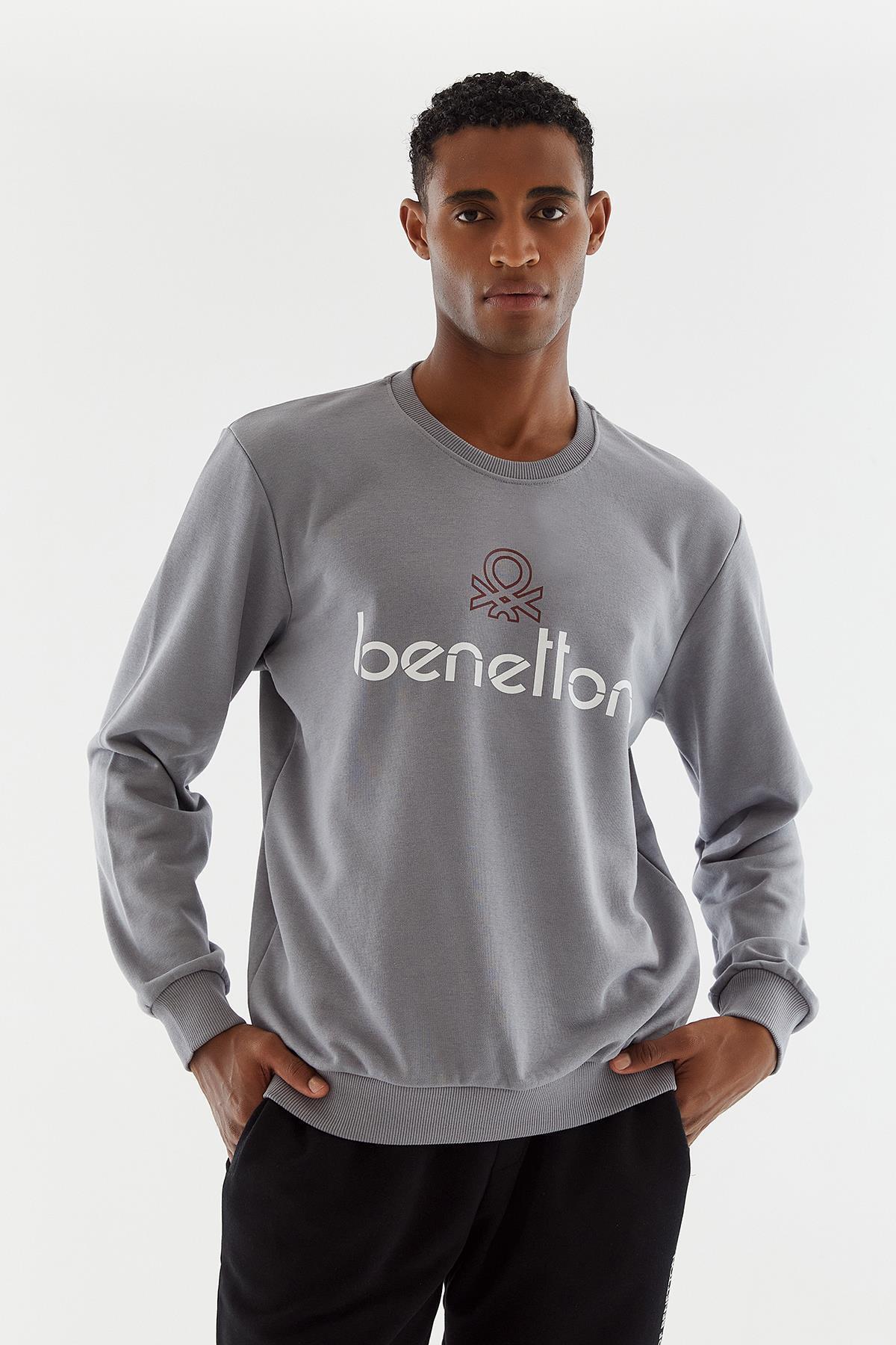 United Colors of Benetton Erkek Sweatshirt BNT-M20655 görsel 7