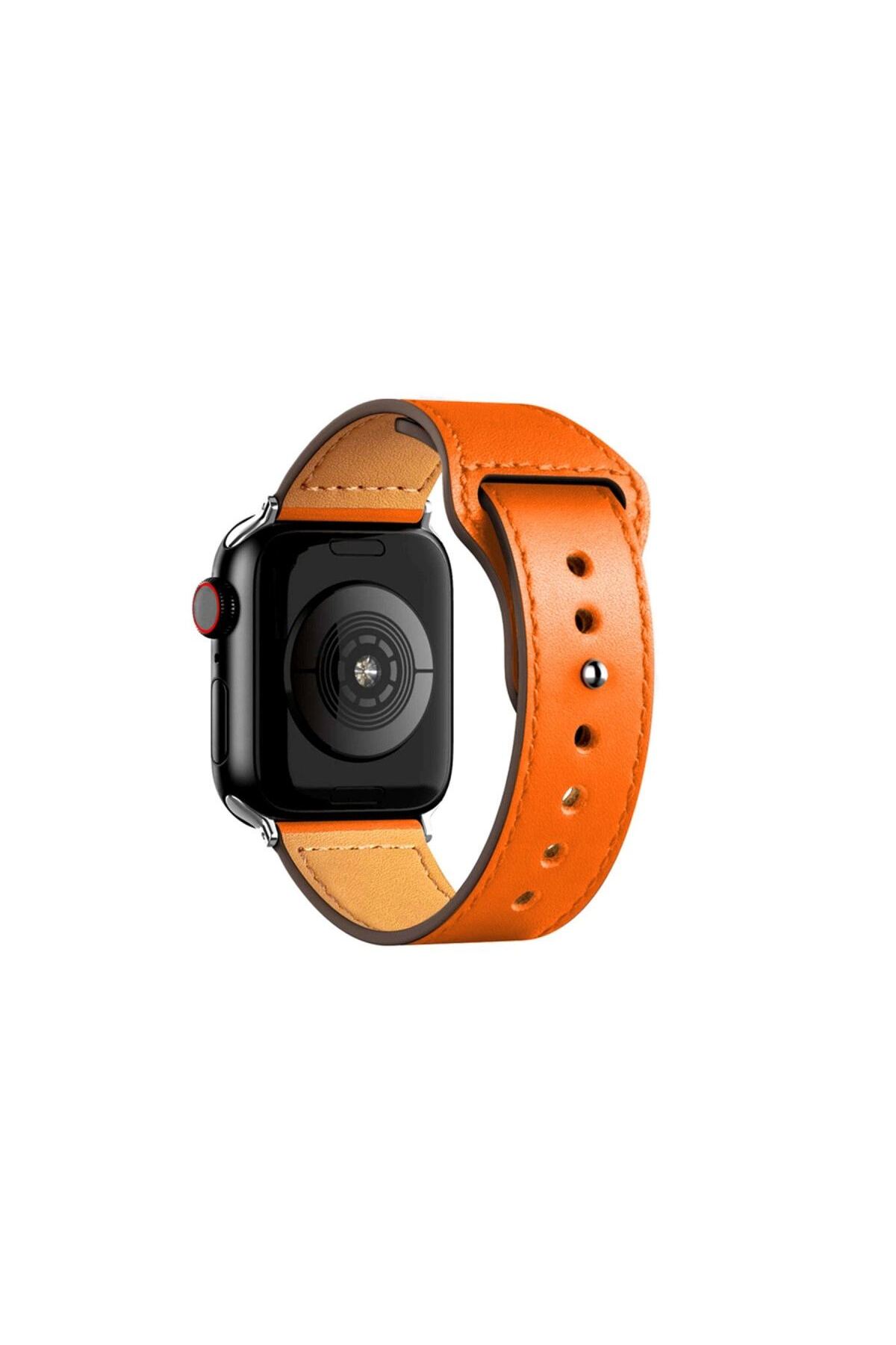 Watch 42mm Kr415 Luaz Deri Kordon (saat Değildir) - Turuncu