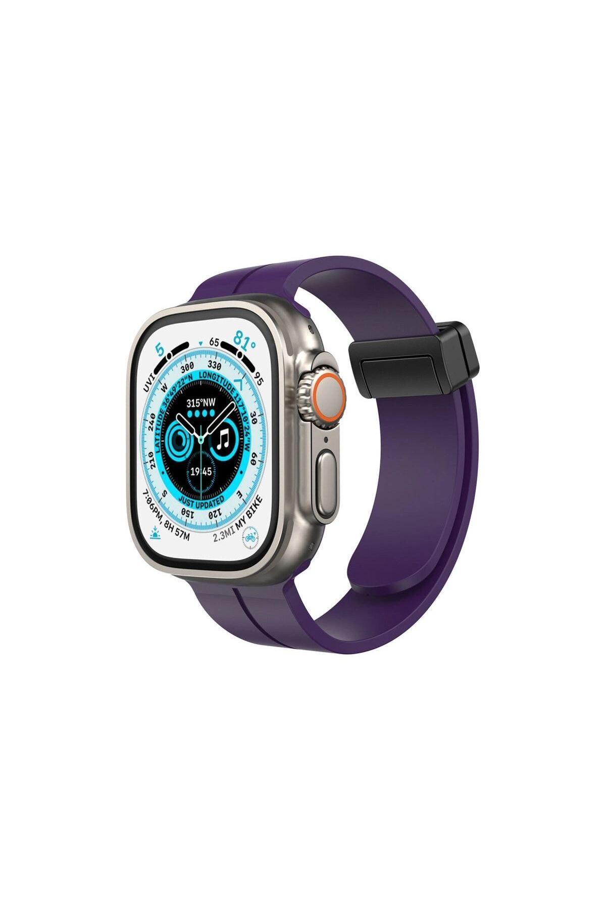 Watch 42mm Kr412 Elegance Stylısh Kordon (saat Değildir) - Derin Mor