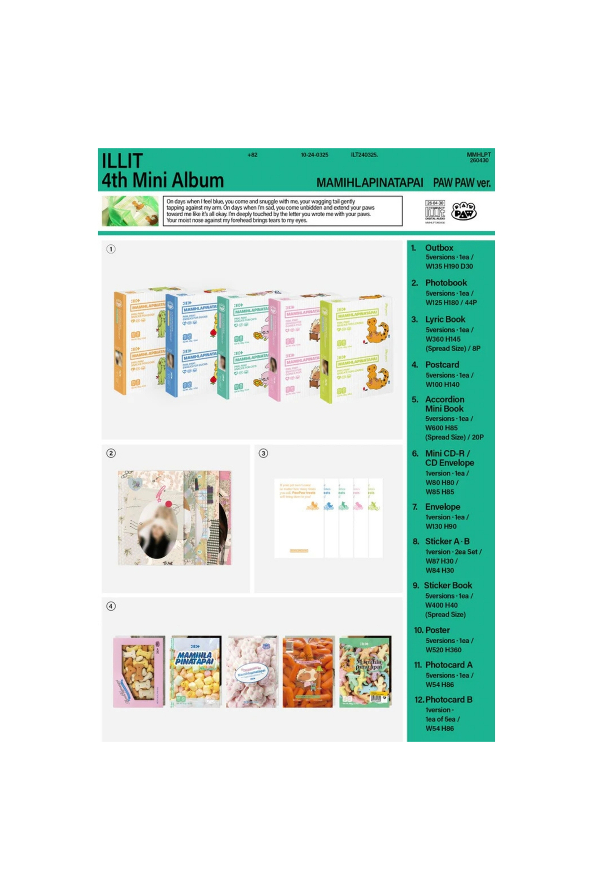 Kpop Dünyasi ILLIT – 4th Mini Album '' MAMIHLAPINATAPAI ''PAW PAW