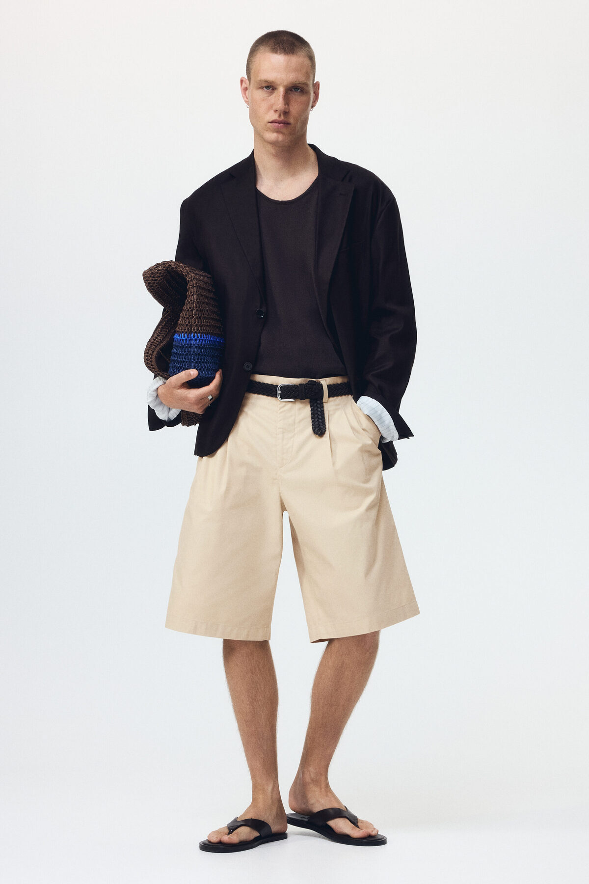 شلوارک برمودا گشاد اچ اند ام شلوارک برمودا H&M