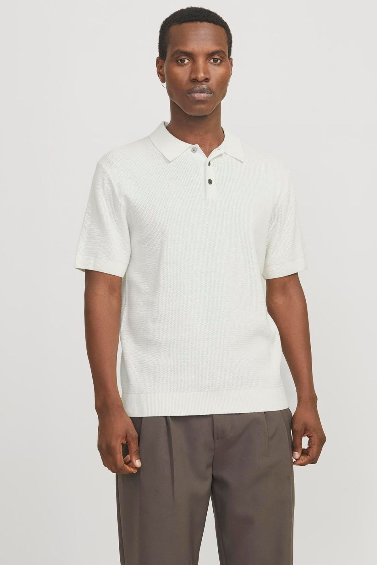 تی‌شرت یقه‌دار بافتنی مردانه مدل Regular Fit - کوپر جک اند جونز پولوشرت Jack & Jones