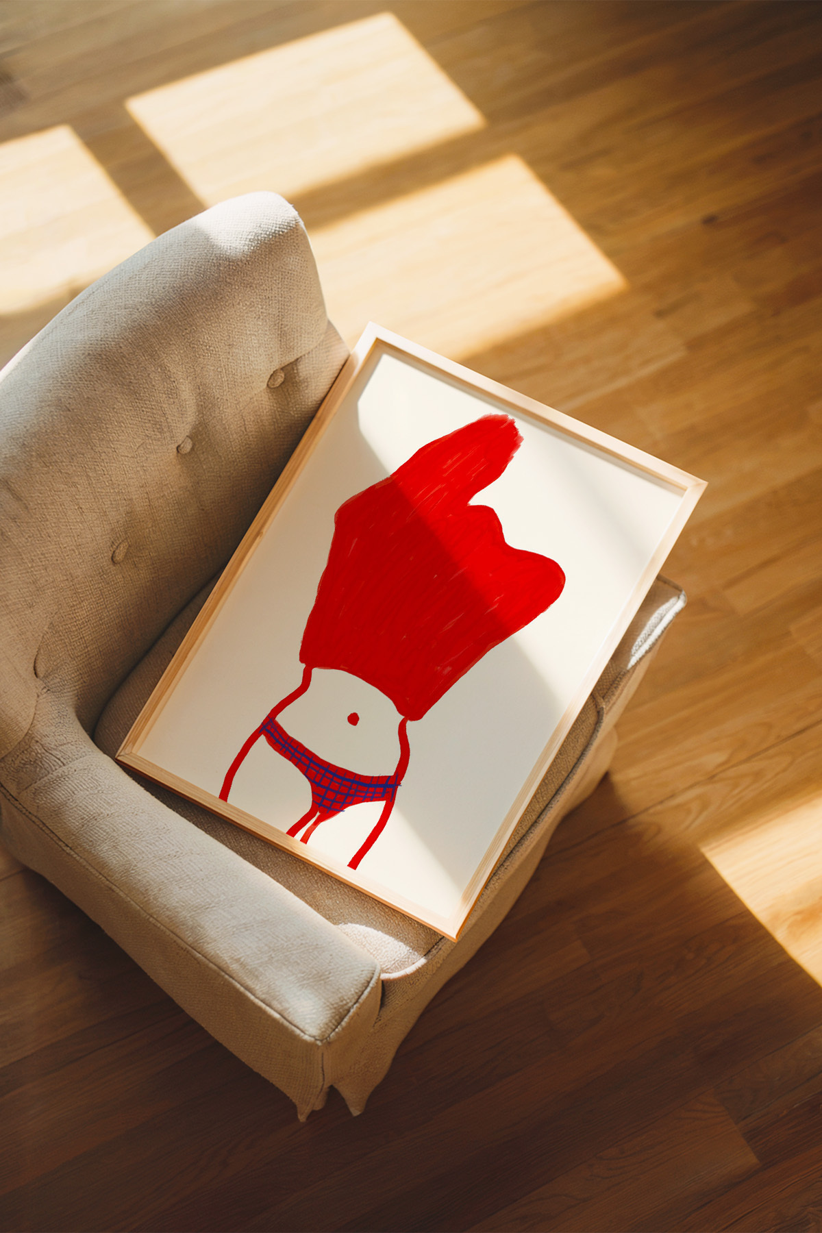 Kadın Figürlü Poster Minimal Modern Duvar Tablosu Çerçevesiz