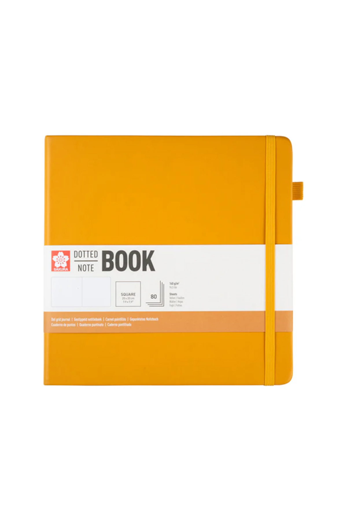 Sakura Dotted Notebook Japanese Kerria 20x20cm 140gr 80 Yaprak