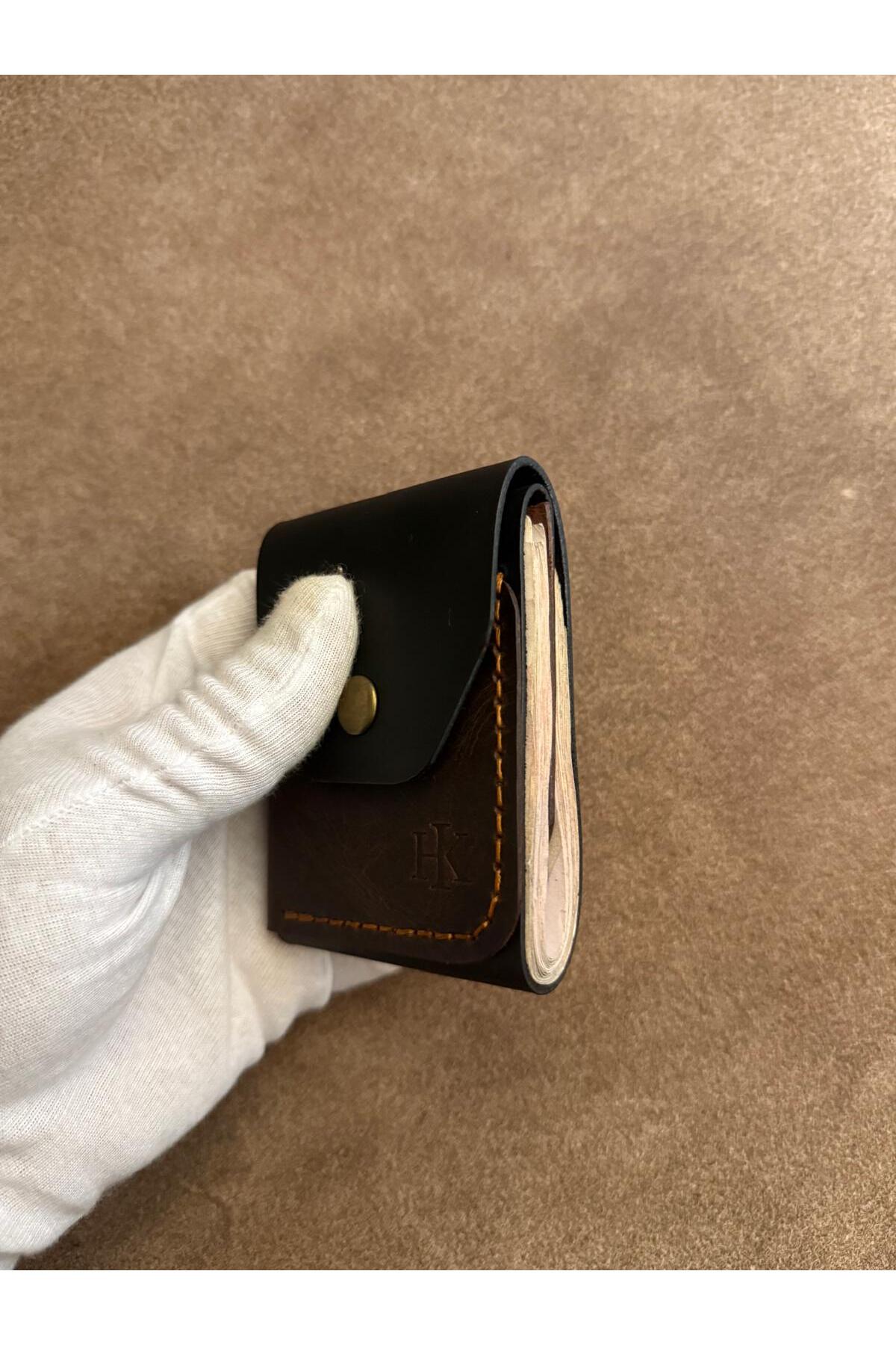 HATKA Leather Craft El Yapımı Hakiki Deri Cüzdan - Pure Fold K2 görsel 3