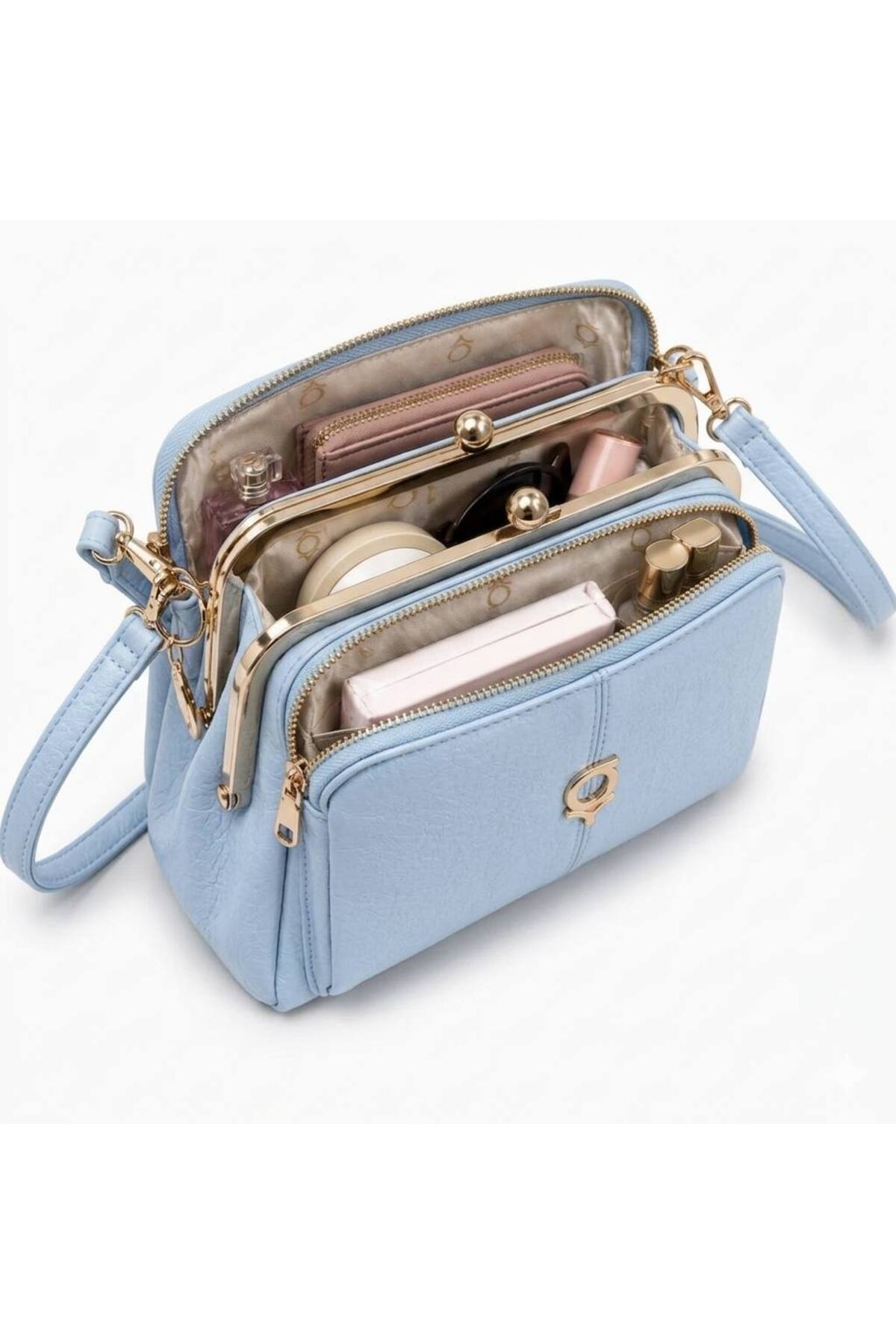 ELYA E Acı Kahve Kadın Omuz ve Çapraz Çanta