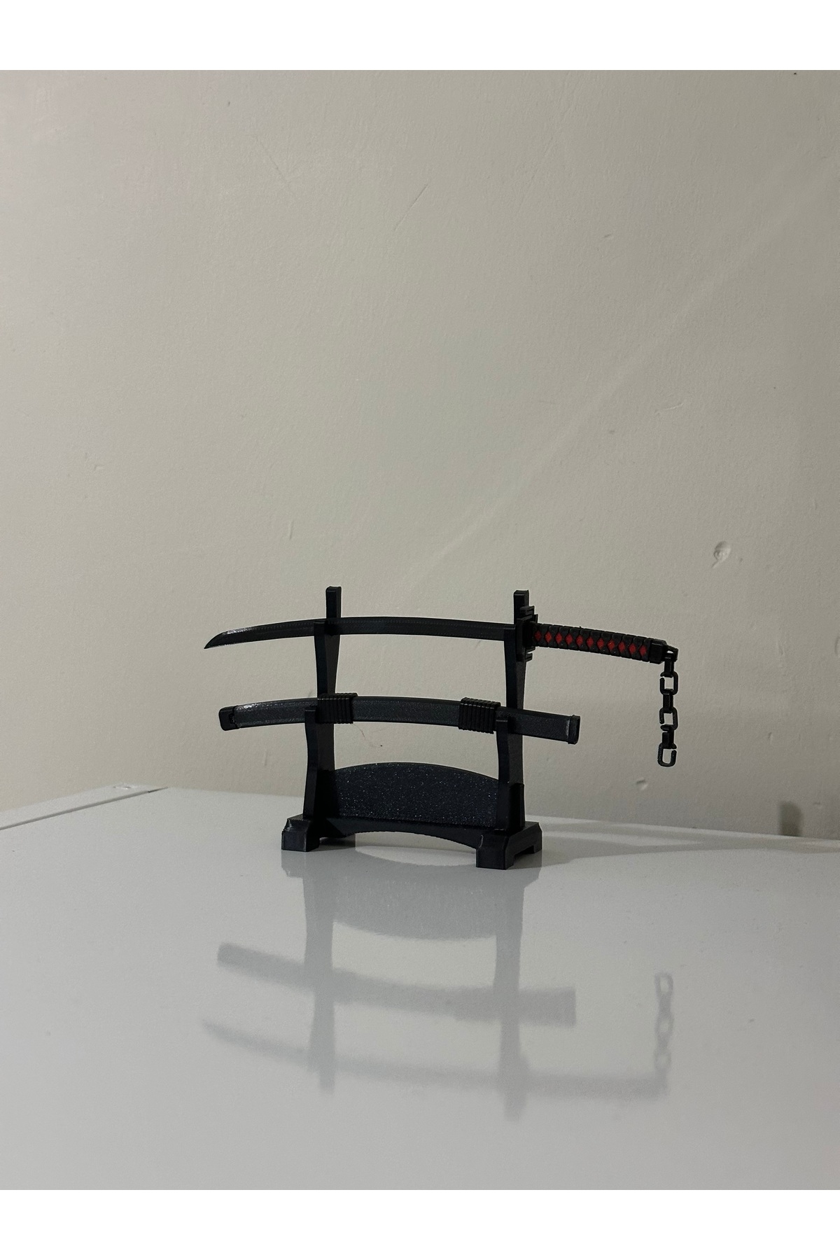 Zenta3D Mini katana Bleach Tensa Zangetsu Ichigo Kurosaki + Stand