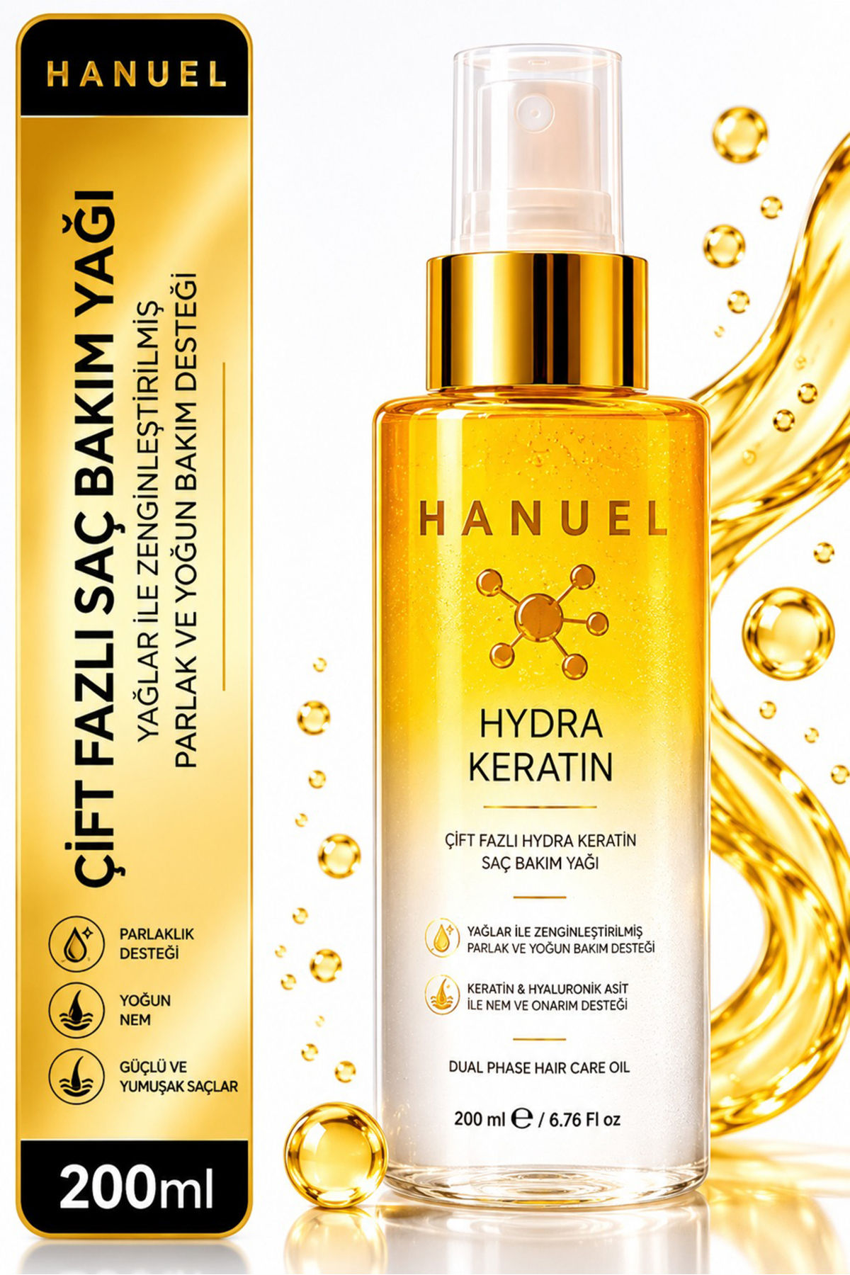 HYDRA KERATİN ÇİFT FAZLI — HANUEL HYDRA KREATİN ÇİFT FAZLI — تصویر 2 از 2