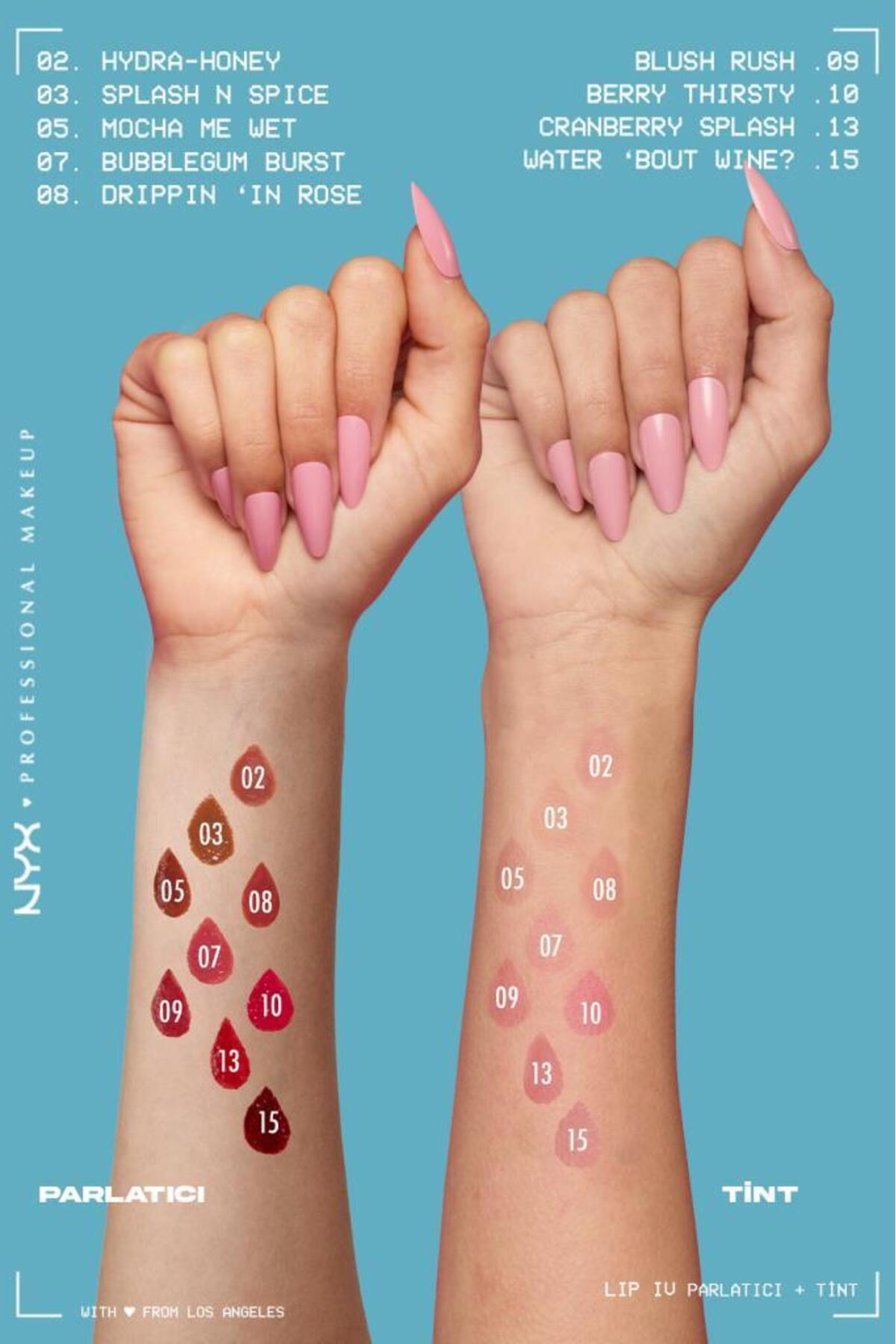 لب ویتامینه حاوی درخشش و رنگ - 17 گلبرگ - صورتی NYXLIPSHISLATLIPIV — تصویر 7 از 8