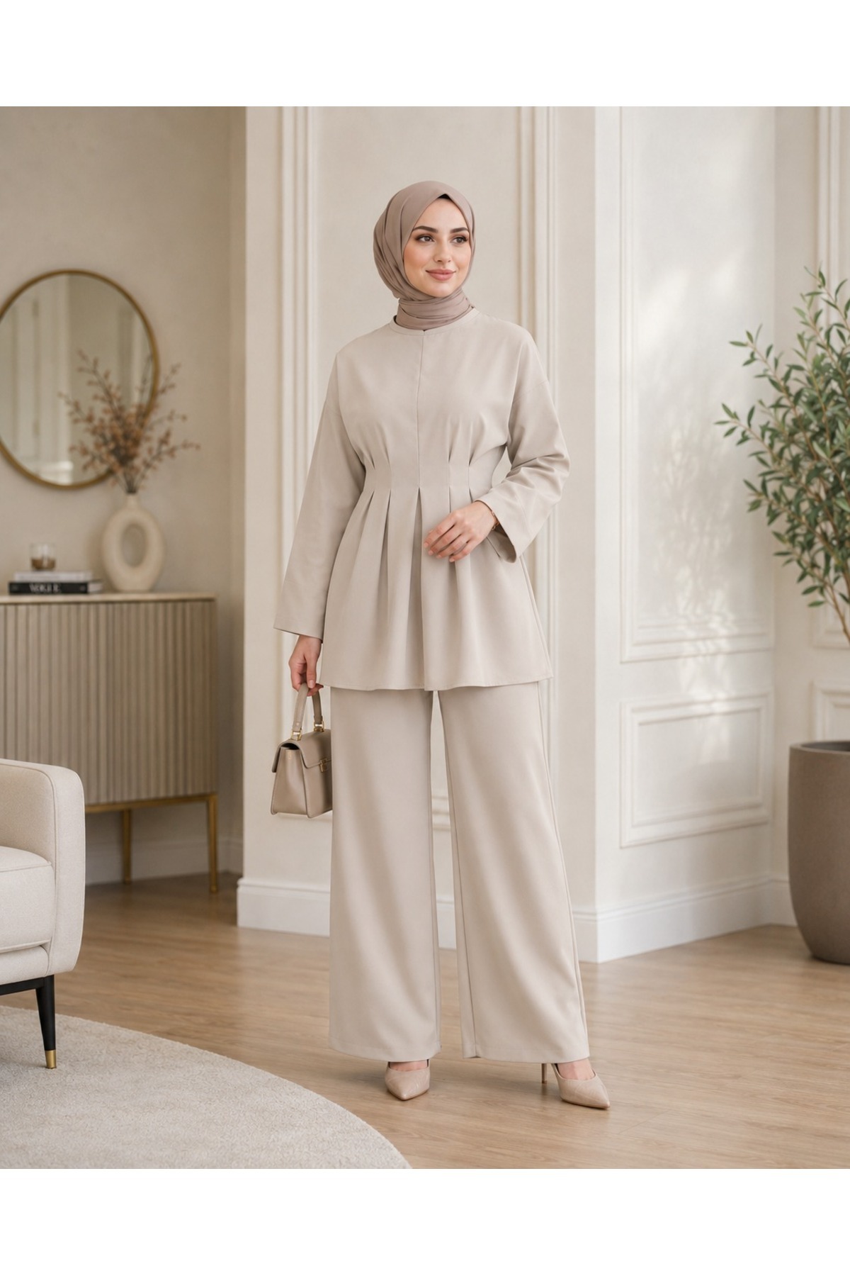 unika boutique Kadın Tesettür Takım Alt-Üst İkili Takım görsel 3