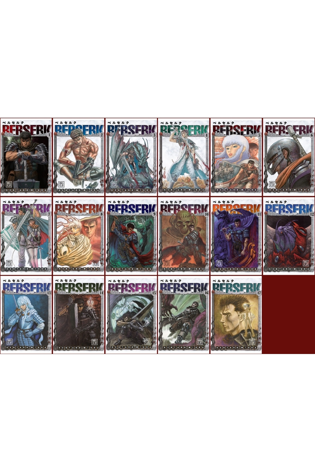 Destek Yayınları Berserk 1-17. Ciltler Türkçe Manga Seti - Fiyatı