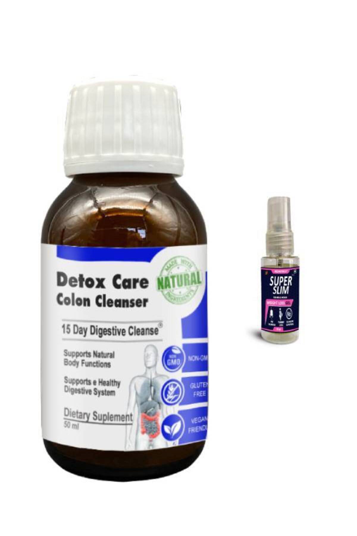 Detox Care Yeme Sonrası Ferahlık Hissi İçin Destek Şurubu 50 ml x 1 adet+Super Slım — DCCBBB-Z773661 — تصویر 2 از 3