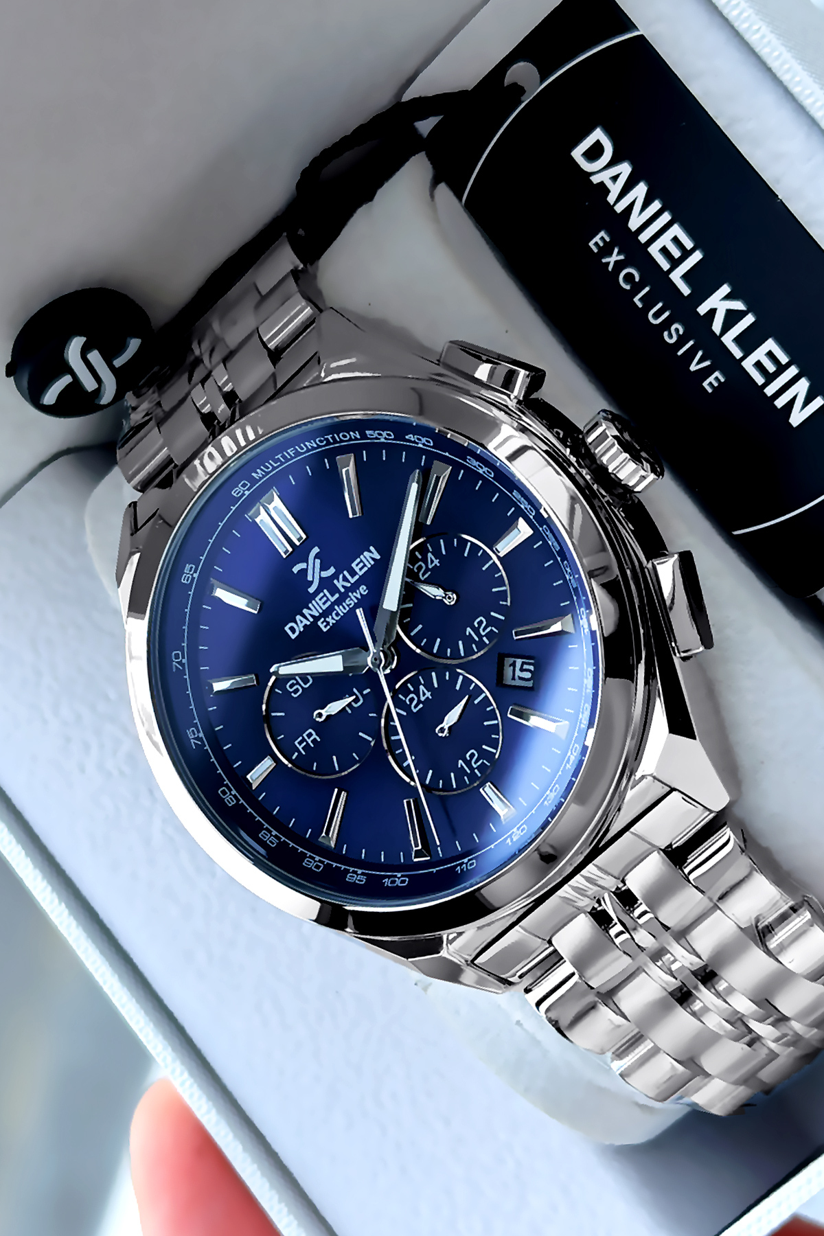 Daniel Klein Exclusive Erkek Saat Çelik Kordonlu Japon Mekanizma Özel Kutulu Şık Hediyelik Kol Saati DKE2153C2 görsel 6
