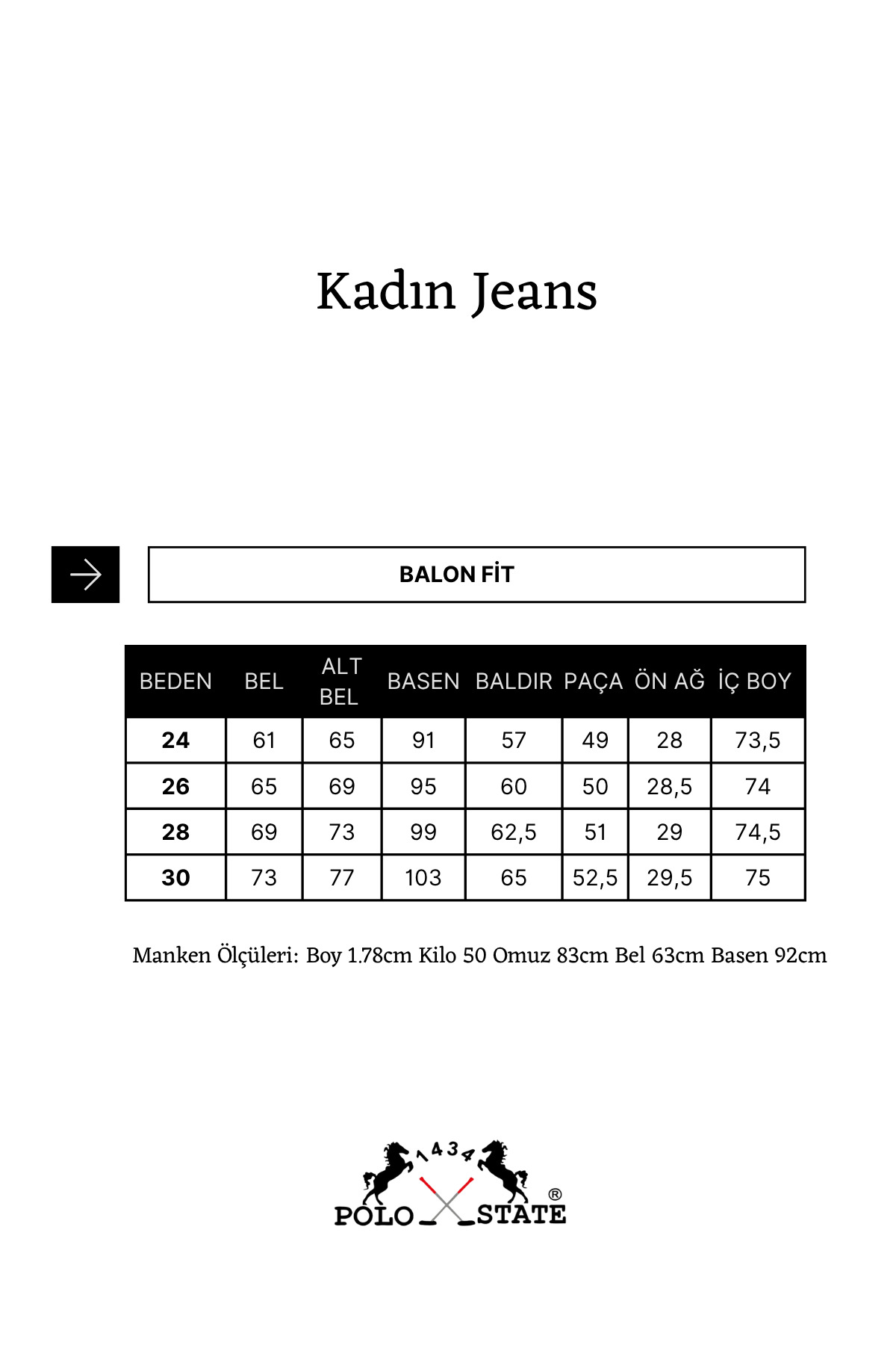 Polo State Kadın Yüksek Bel Balloon Fit Açık Mavi Denim Jean Pantolon görsel 6