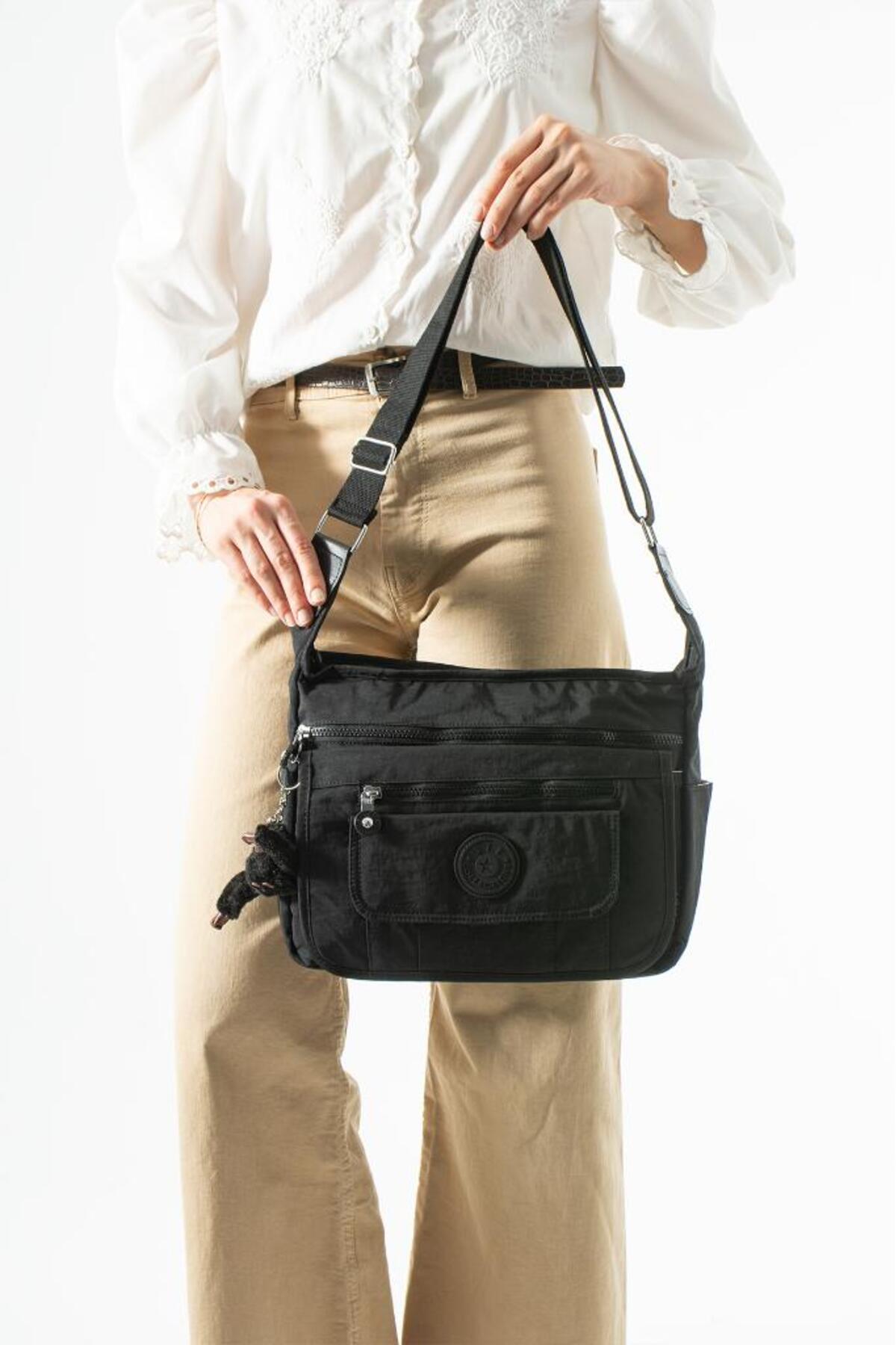 Baginn Postacı Okul Çantası Çapraz Askılı Büyük Boy 33*25 Cm Askı Uzunluğu 130 Cm Çok Cepli 571 Omuz Çanta görsel 4