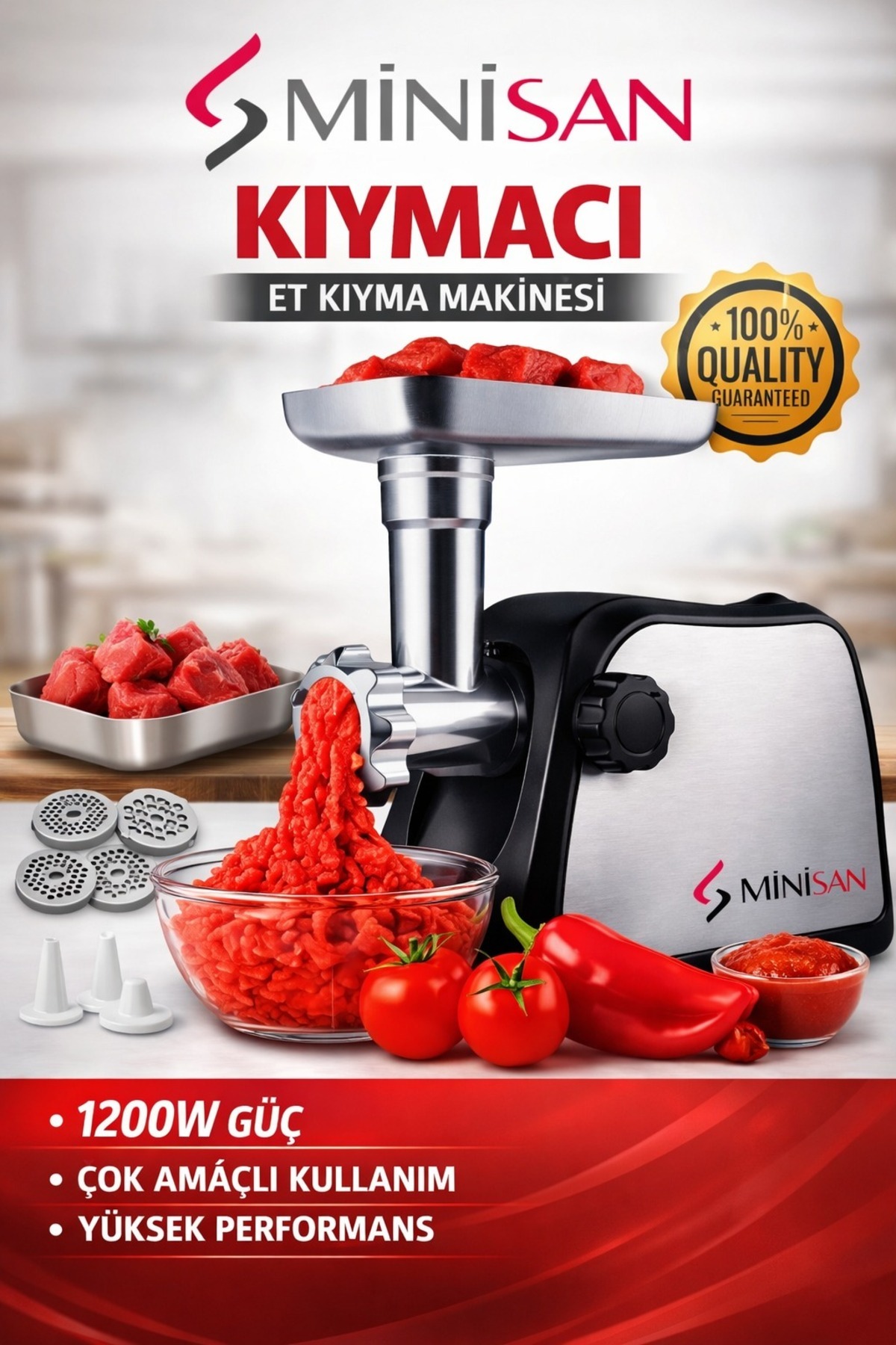 Minisan Jsg305-120 Kıymacı Et Kıyma Makinesi - Fiyatı
