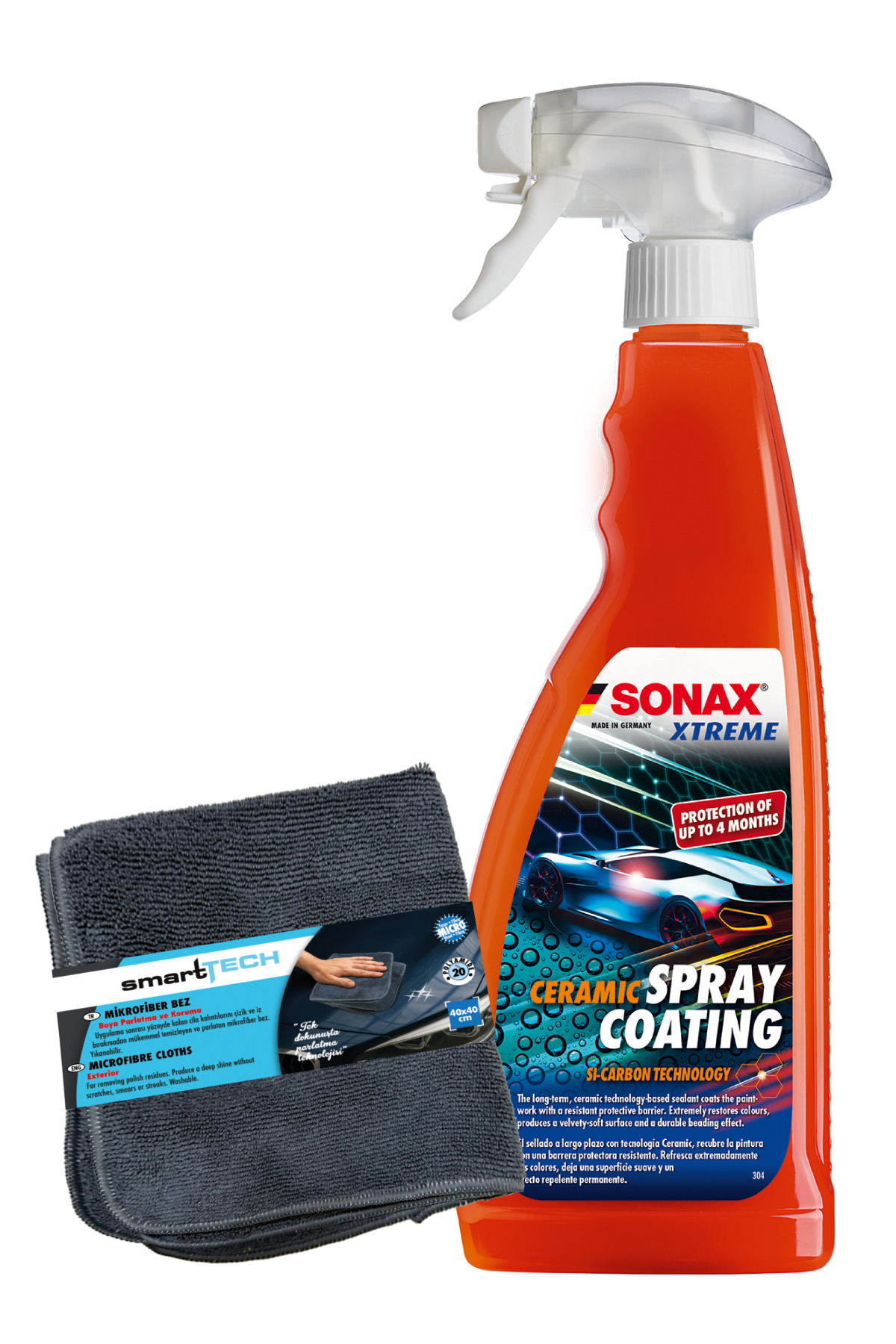 Sonax Xtreme Seramik Sprey Kaplama + Mikrofiber Bez Seti - Fiyatı