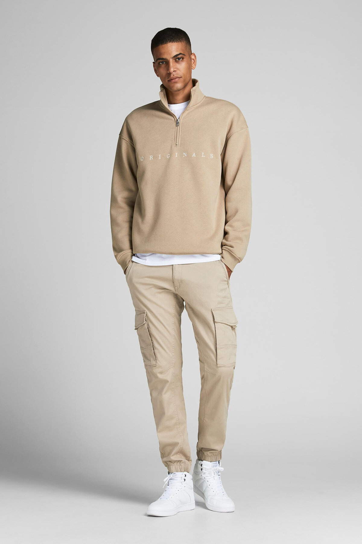 شلوار مردانه جک اند جونز مدل Cargo کد ۱۲۱۹۳۷۵۴ جک اند جونز شلوار Jack & Jones