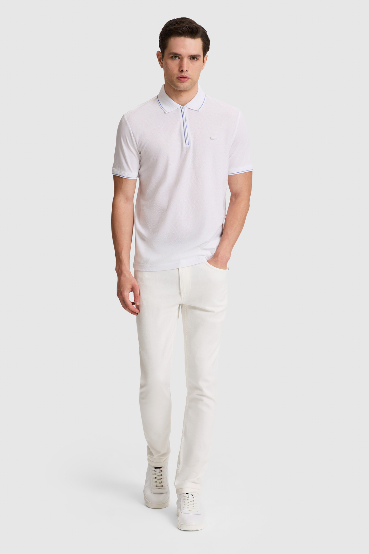 پولوشرت مردانه یقه پلو | یو اس پولو U.S. Polo Assn. PU-10385 TR - تصویر 4