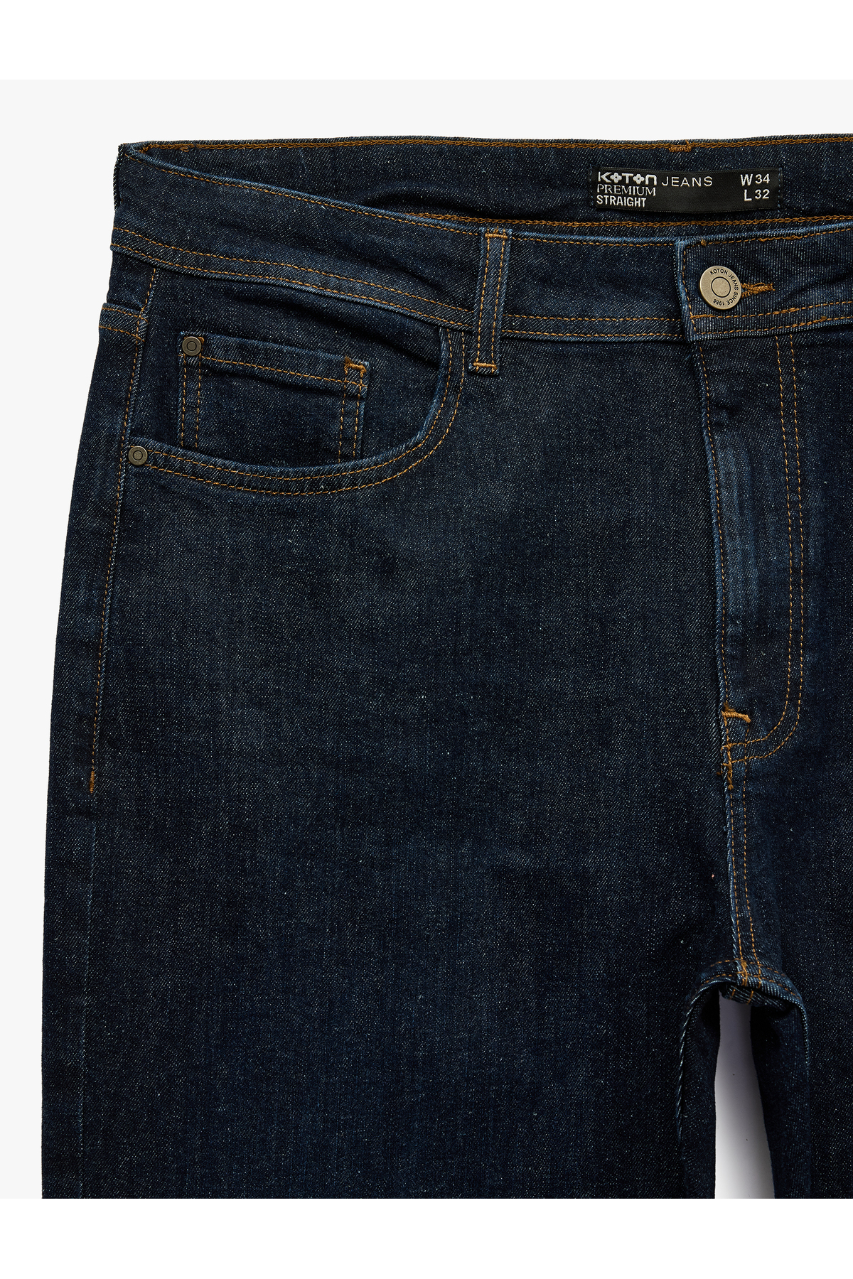 Koton Normal Bel Pamuklu Straight Fit Jean Pantolon - Mark Jean görsel 7