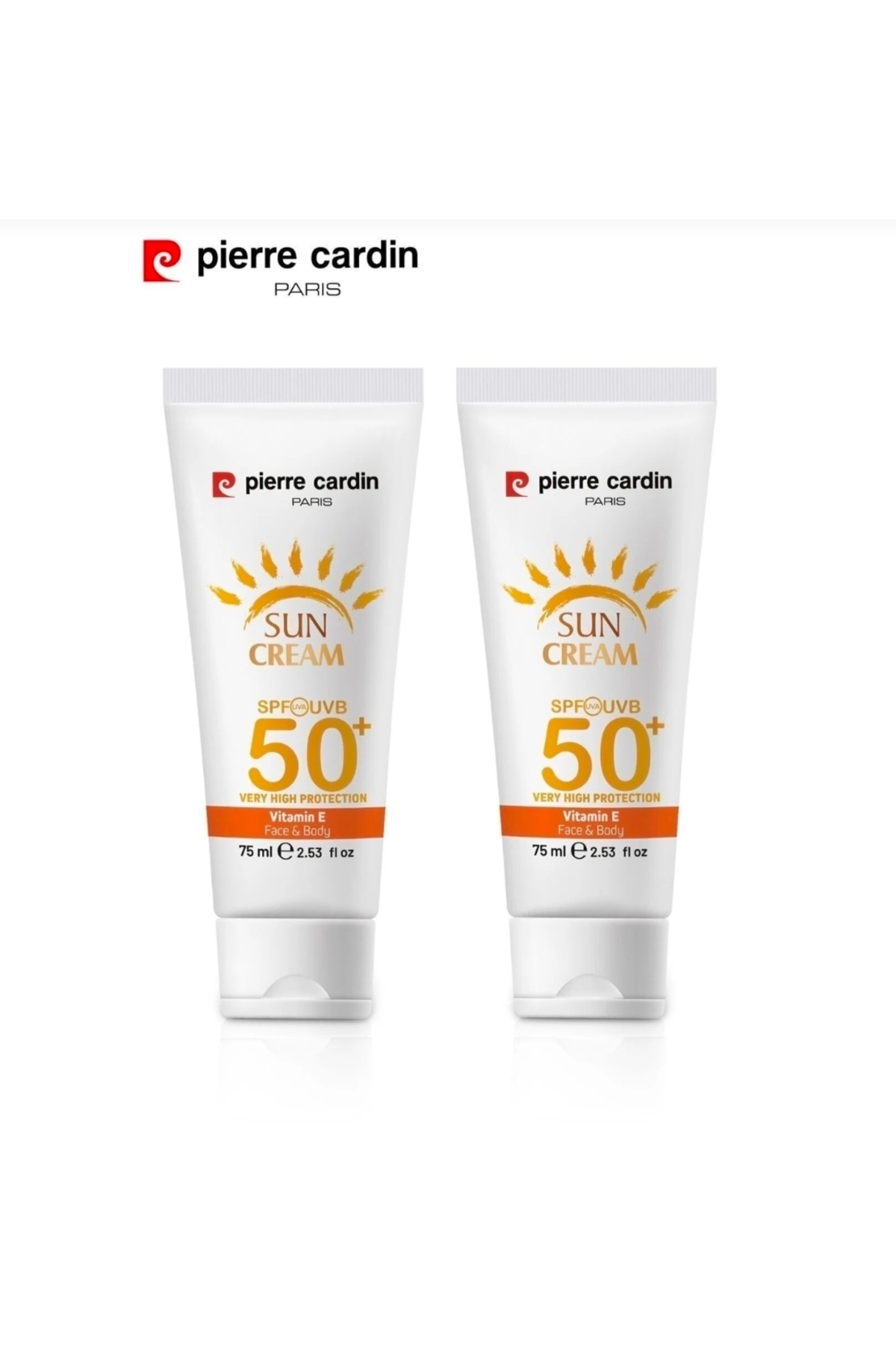 Pierre Cardin 50 Leke Karşıtı Yüksek Koruyucu Yüz Güneş Kremi 75 ML Normal Ve Kuru ciltler için 2 Adet