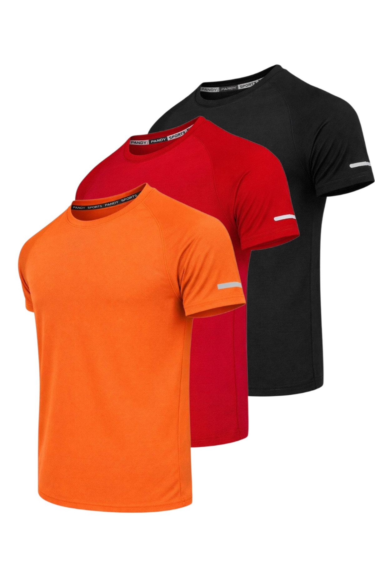 3-Piece Athletic Technical Sports T-shirt with Fast Drying Feature