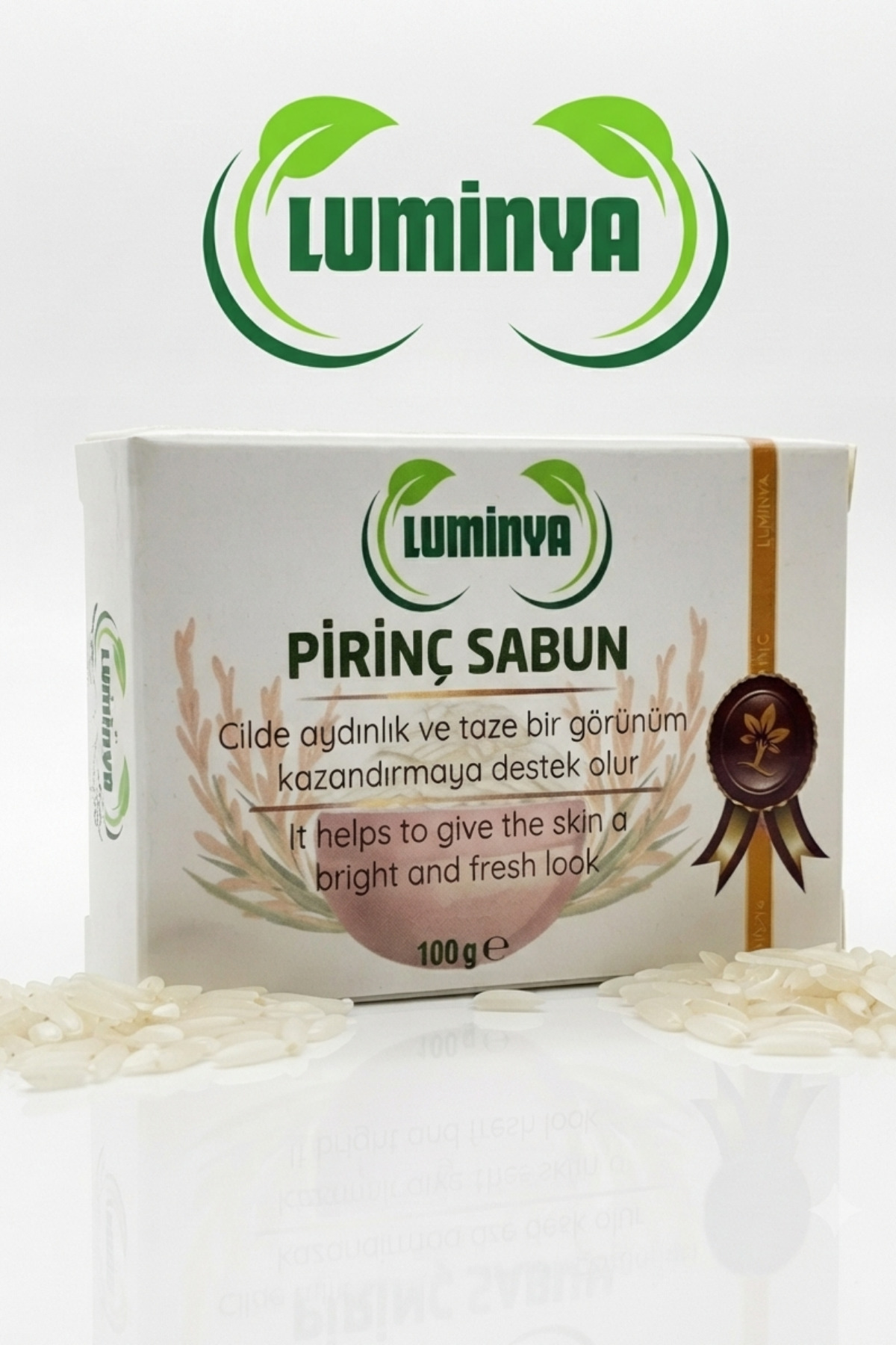 LUMİNYA Pirinç Maya Sabunu 100 g | Cilt Temizleyici, Aydınlık