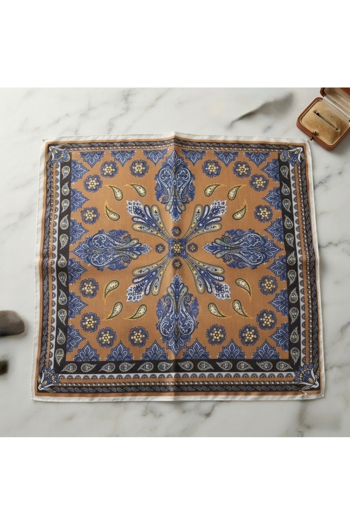 nazipek Premium Fular 2'li Set Soft Kumaş Bandana 50x50 Yazlık görsel 2