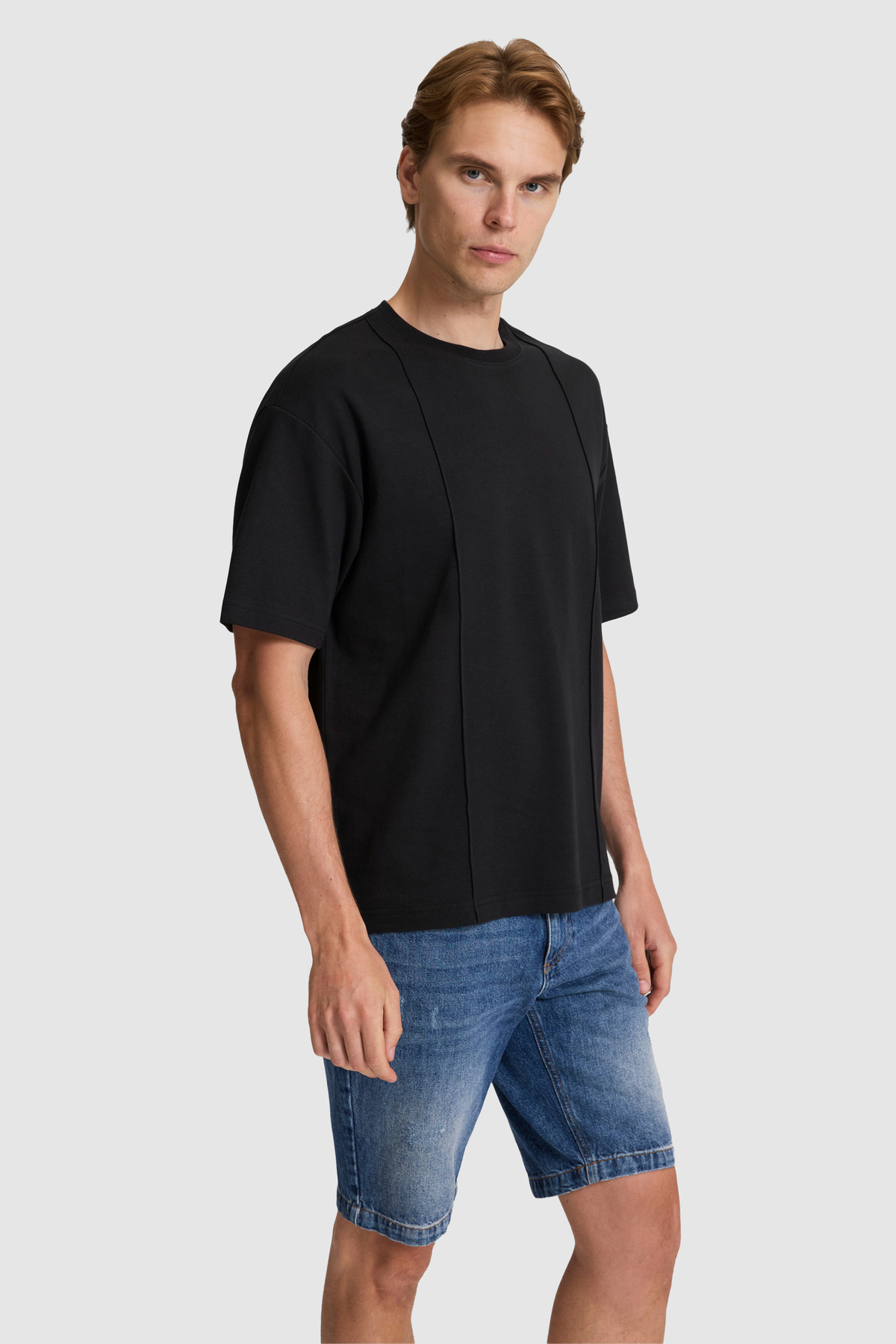 U.S. Polo Assn. Erkek Siyah Comfort Fit Bisiklet Yaka Tişört 50326947-VR046