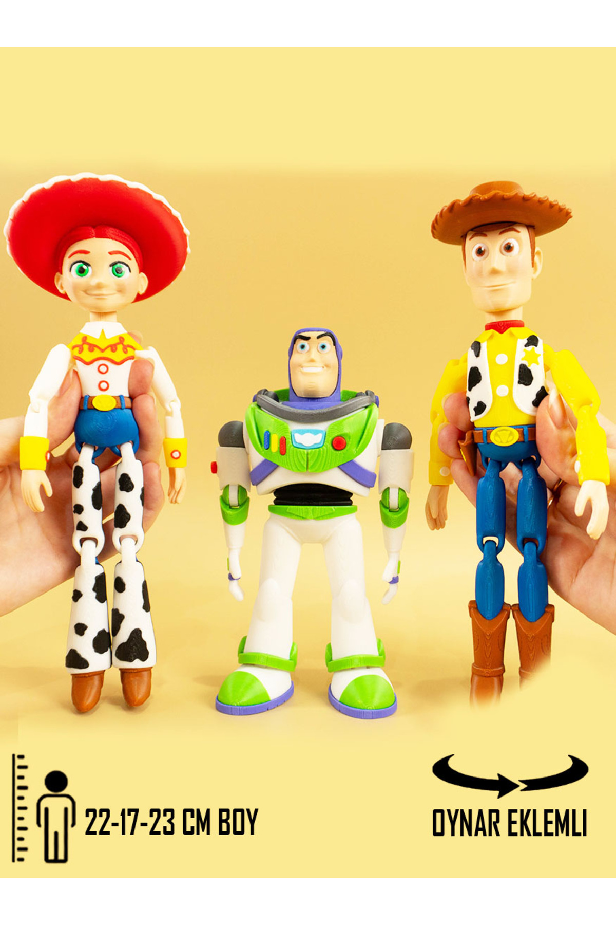 Suelo Butik 3'lü Set Woody, Jessie, Buzz Işık Yılı Toy Story 5