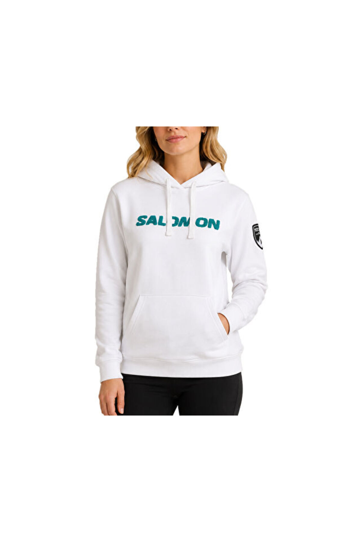 سویشرت غیررسمی یونیسکس سفید SLM25003CUTW SLM25003CUTW-سفید رنگارنگ سالومون سویشرت Salomon