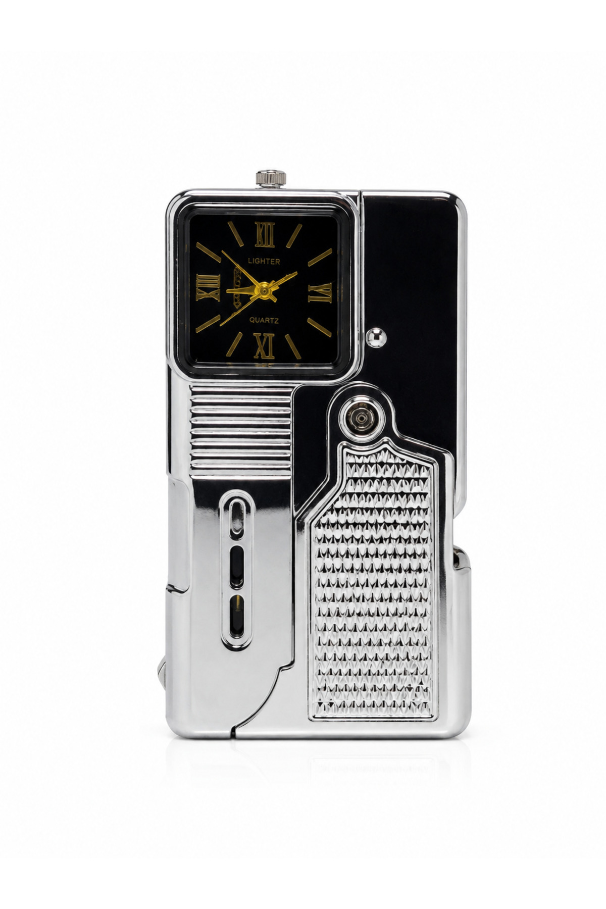 ONRSTORE Titan Flame Saat Detaylı Jet Alevli Metal Gazlı Çakmak
