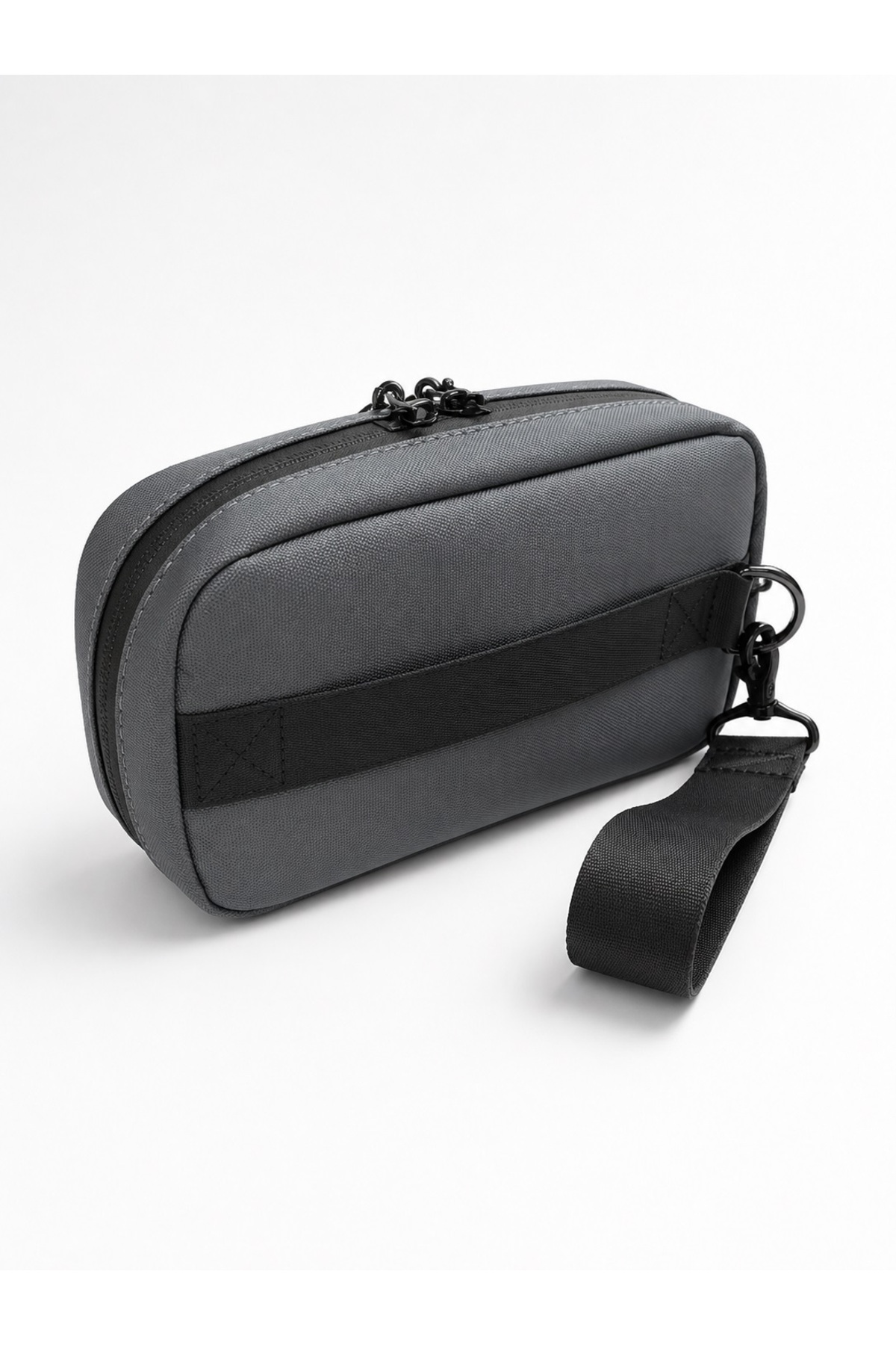 byhakan Mega 1037 Erkek El Portföyü El Çantası Clutch Çanta Traş Çantası GRİ görsel 5