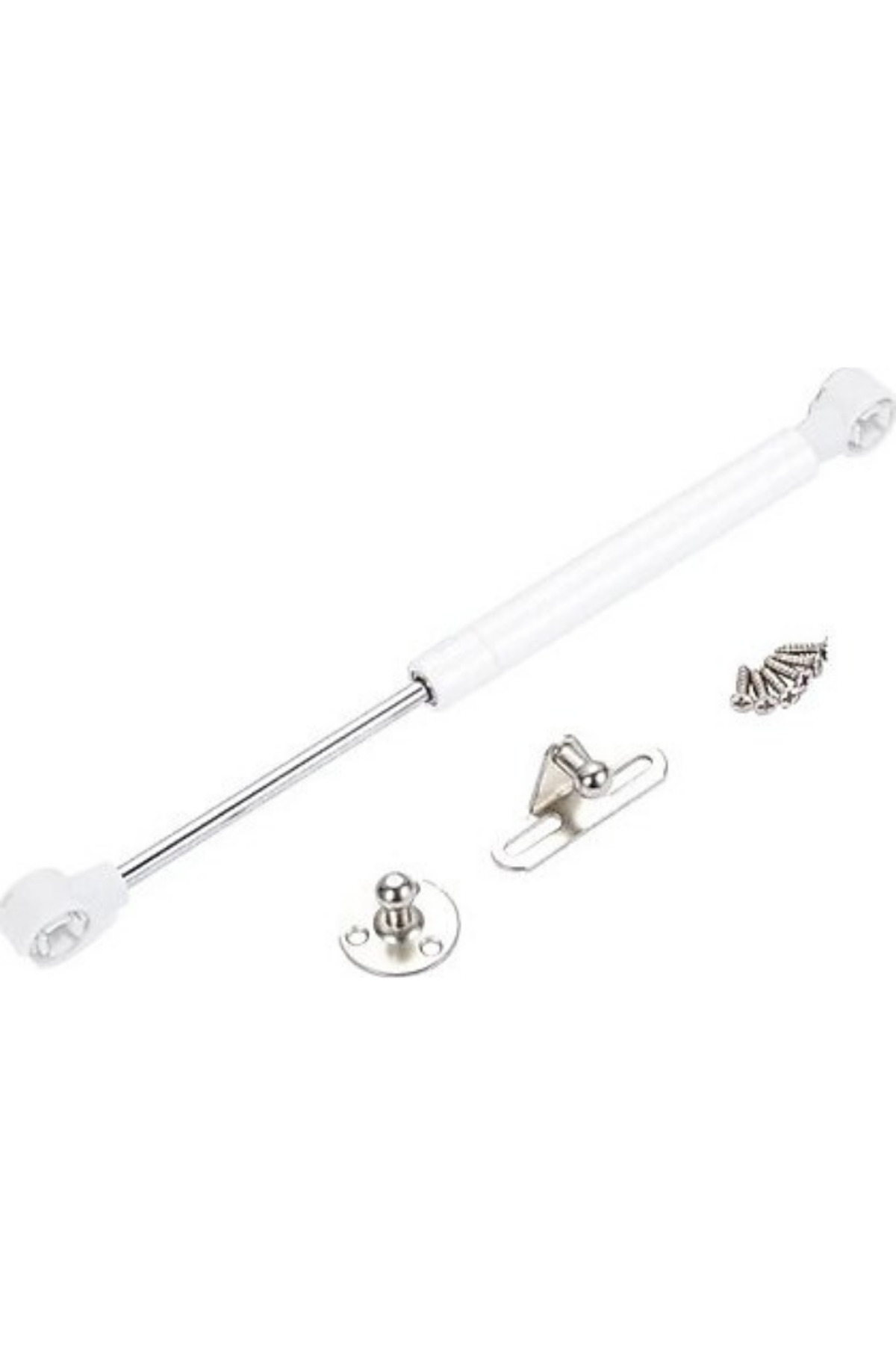 Std 2 Pieces White Cabinet Door Gas Shock Absorber Piston Kitchen Cabinet Door Hydraulics 100N 27cm