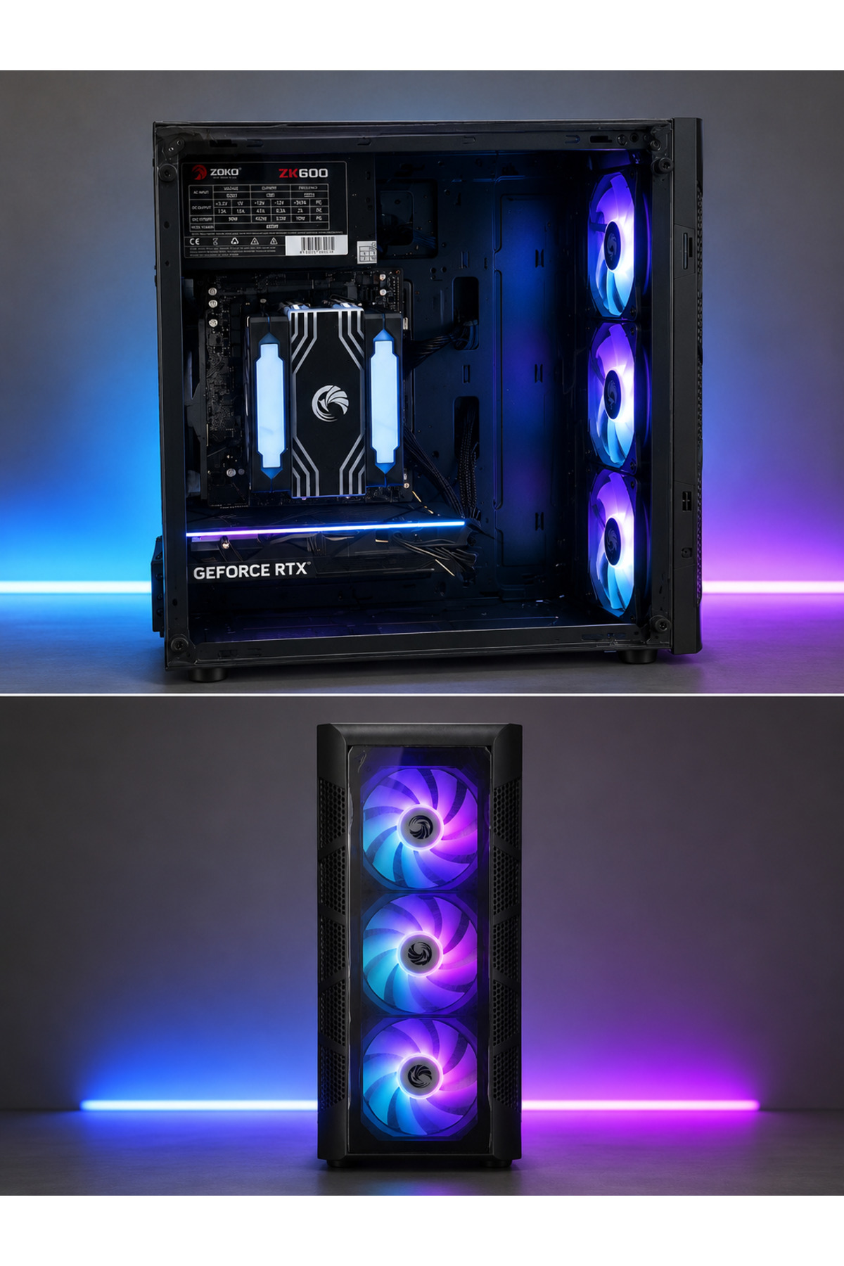 Genel Markalar AMD RYZEN 5 5600X RTX 4060 8GB 16 GB 512 SSD