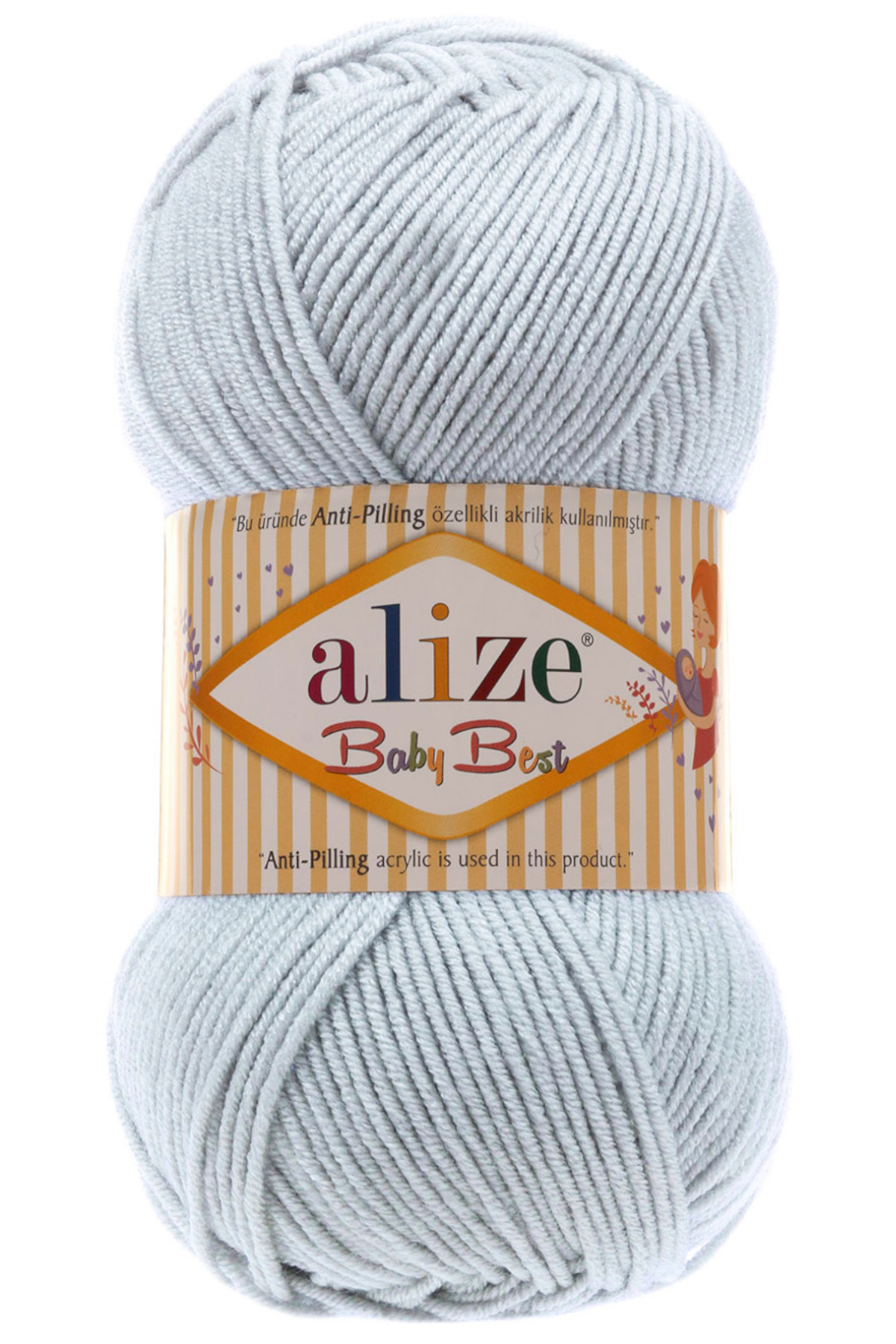 Baby Best 224 Ice Blue 10% Bamboo - 90% Acrylic Non-Pilling Baby Hand Knitting Rope