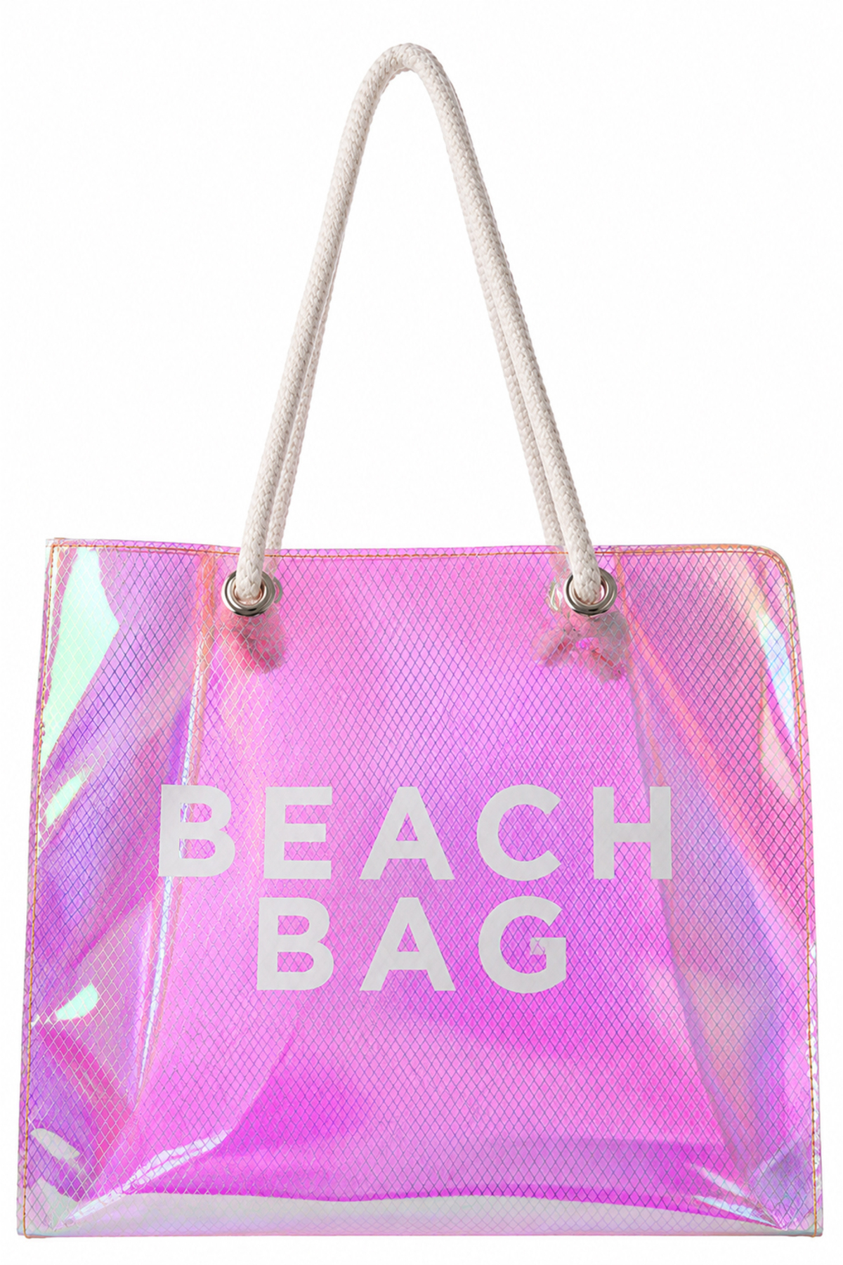 Luzza Bag Hologram Diamond Beach Bag Baskılı Plaj Çantası görsel 4