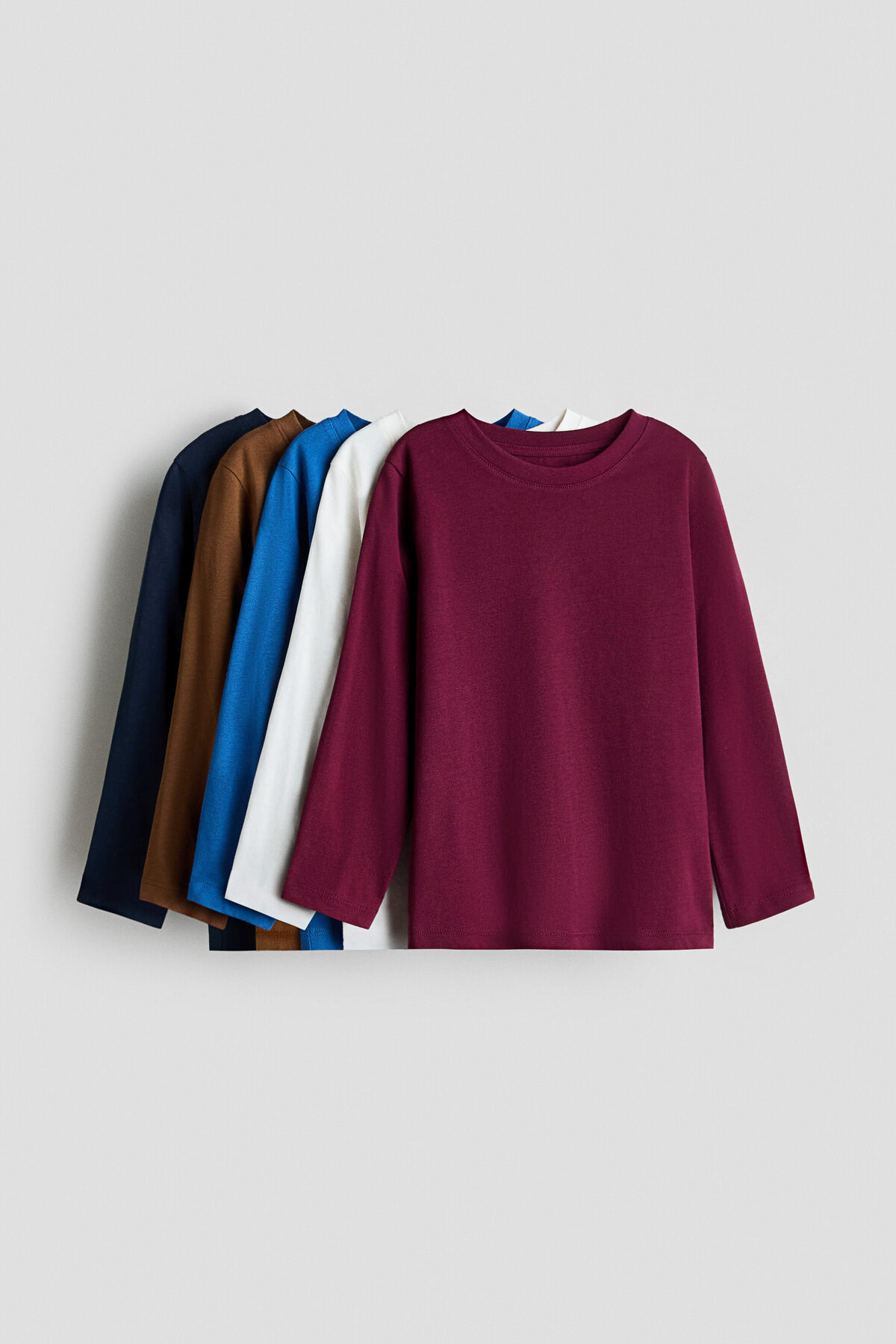 تاپ‌های نخی بسته ۵ عددی اچ اند ام تی شرت H&M