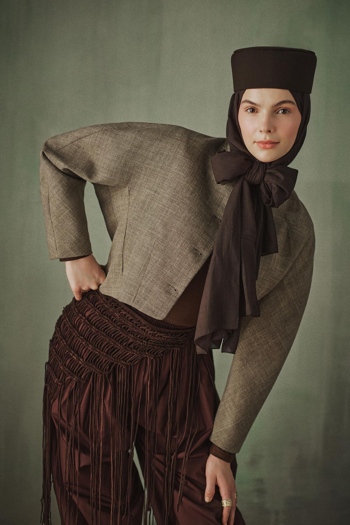 DeFacto Fresh Scarfs X DeFacto Premium Siyah Keten Şal I1758AX26SM