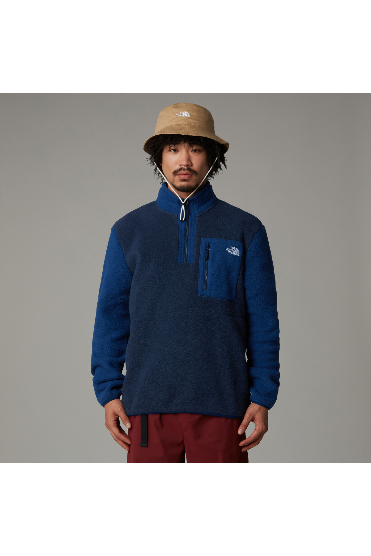 THE NORTH FACE Yumiori 1/4 Zipped Erkek Mavi Polar Üst
