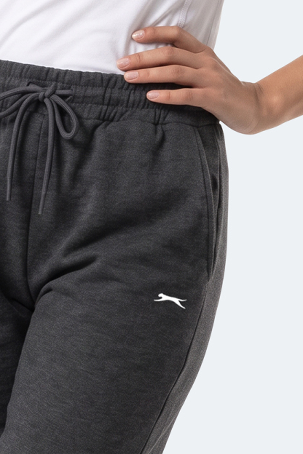 Slazenger MONESA I Kadın Bol Paça Antrasit Eşofman Altı görsel 4
