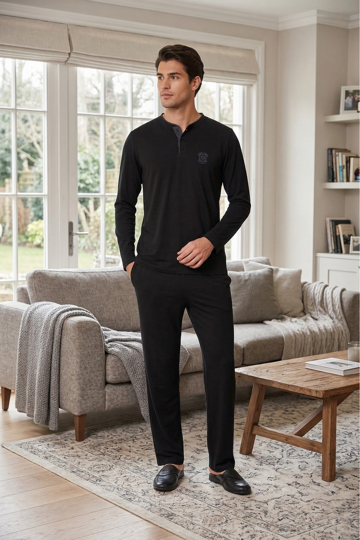 D'S Damat Özel Kutulu Çeyizlik Damat Bohçası Seti - Triko Robdöşambr, Pijama Takımı, Atlet-Boxer Set görsel 5
