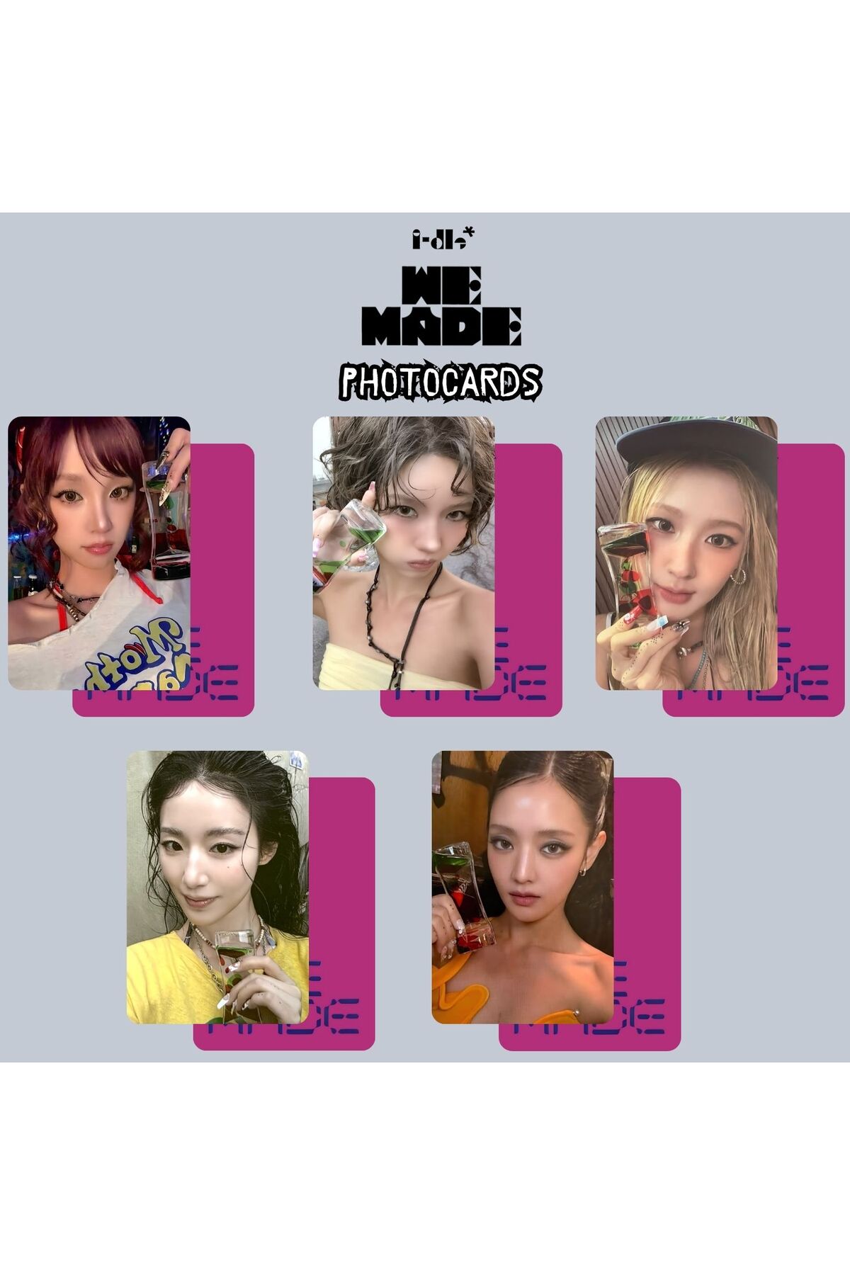 Kpop Dünyasi i-dle '' We Made '' Gimme Dat Love Ver. Photocards