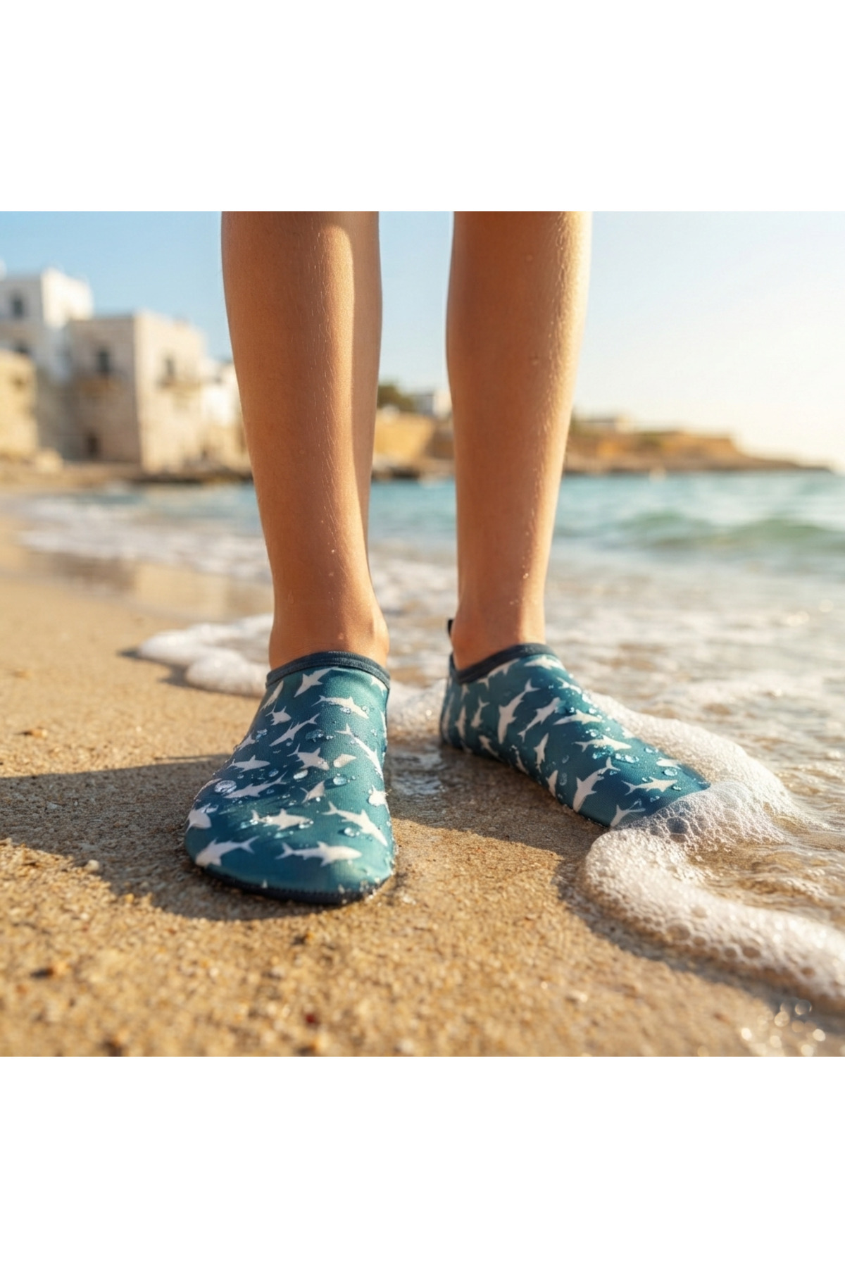 LAL's Deniz ve Havuz Ayakkabısı Kaydırmaz Aqua Shoes Hızlı Kuruyan Plaj Su Ayakkabısı Desenli görsel 4