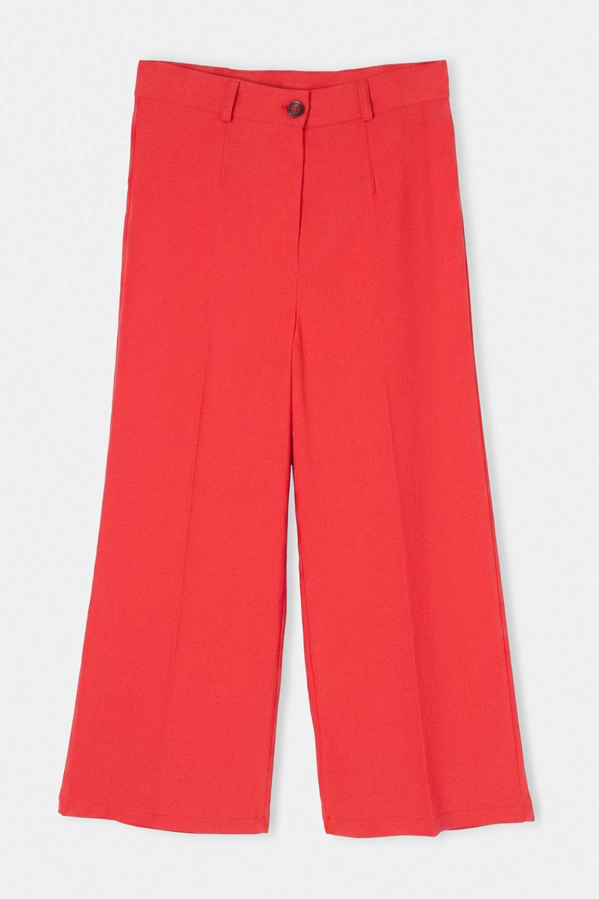 Trendyolmilla Kırmızı Culotte Kalıp Dokuma Pantolon TWOSS26PL00251