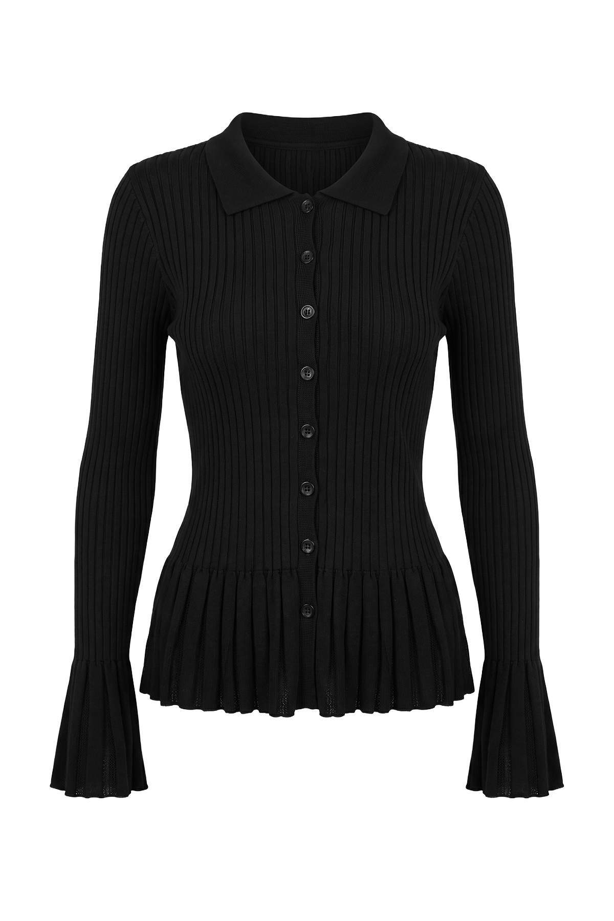 Trendyolmilla Ekru At Nakış Detaylı Fermuarlı Triko Hırka TWOAW27HI00135