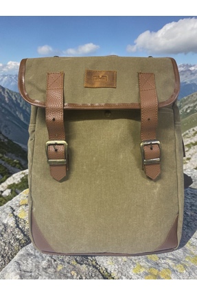 Old Cotton Vintage Kanvas Su Geçirmez Salaş Design Unisex Laptop Bölmeli Gezi...