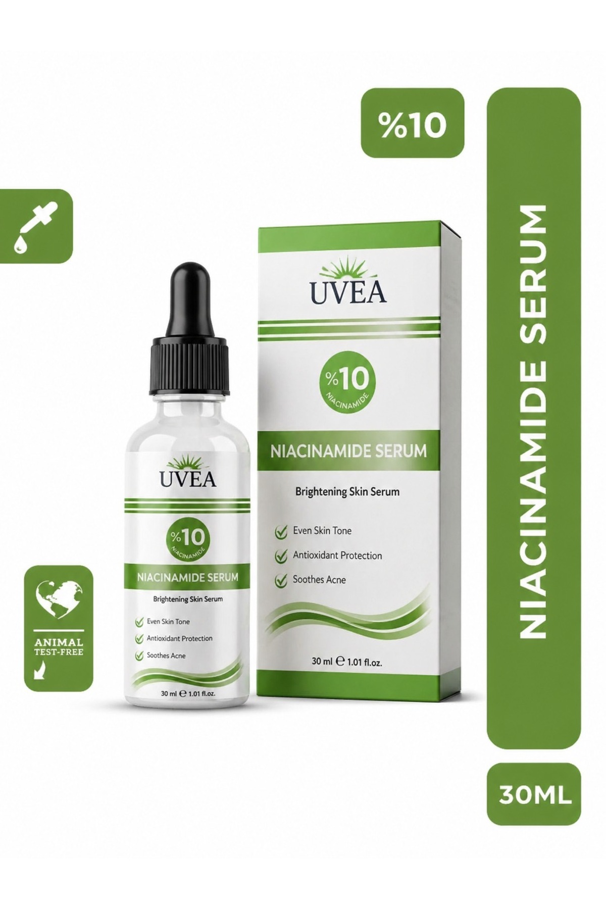 %10 Niacinamide Cilt Bakım Serumu 30 ml – Leke Karşıtı, Gözenek Sıkılaştırıcı ve Ton Eşitleyici — CİLT BAKIM SERUMU — تصویر 4 از 8