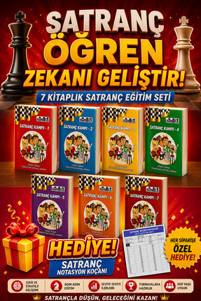 Genel Markalar 7 Kitap Satranç Eğitim Seti | Başlangıçtan Turnuvaya Satranç Ö...